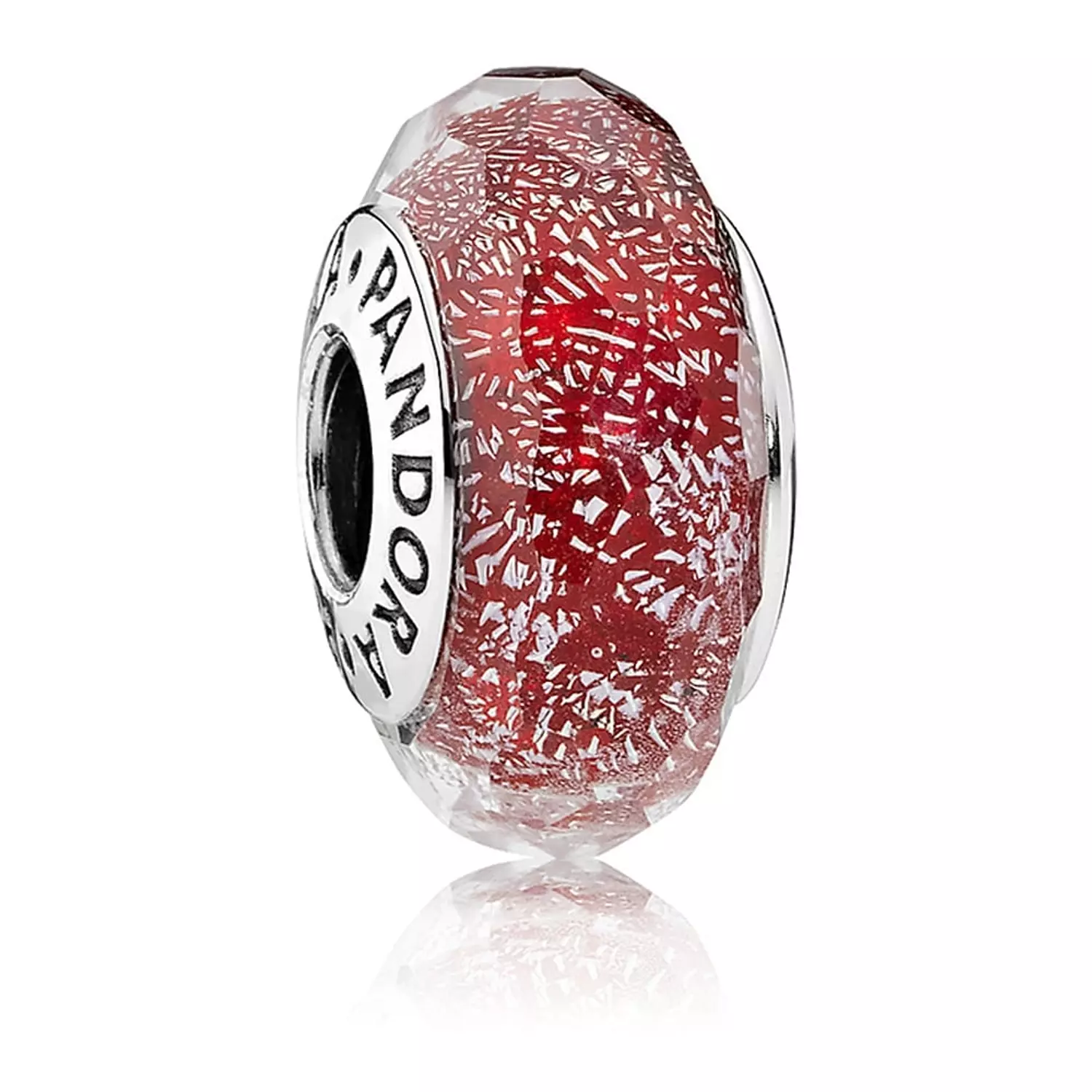 Red Murano Glass Charm hover image