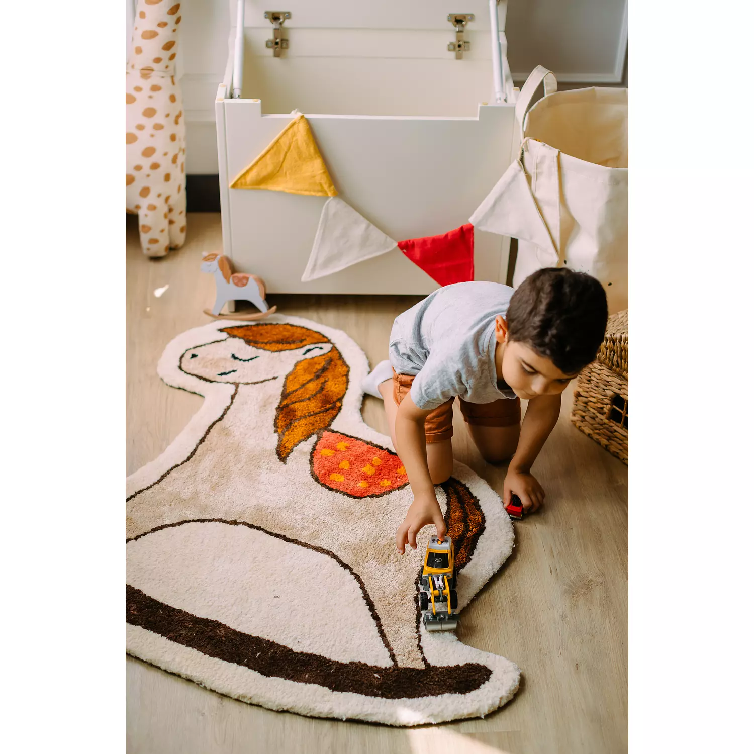 Rocking Horse tufted rug 1