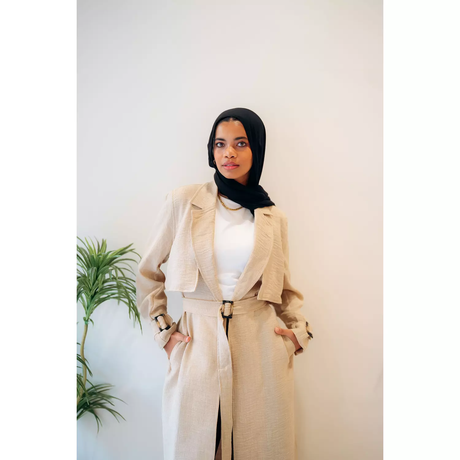 Linen Trench Coat 4