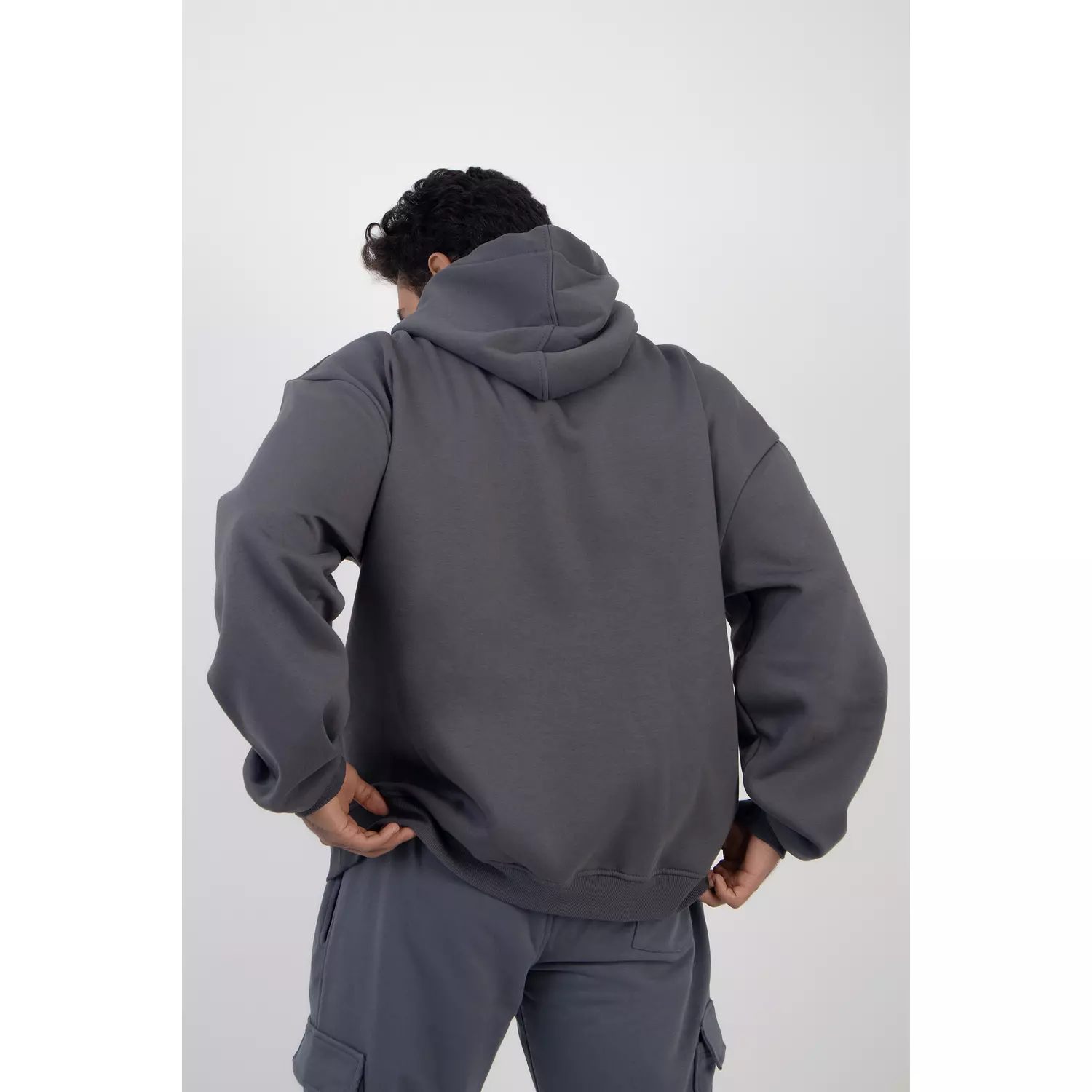 oversized Hoodie Charcoal  2