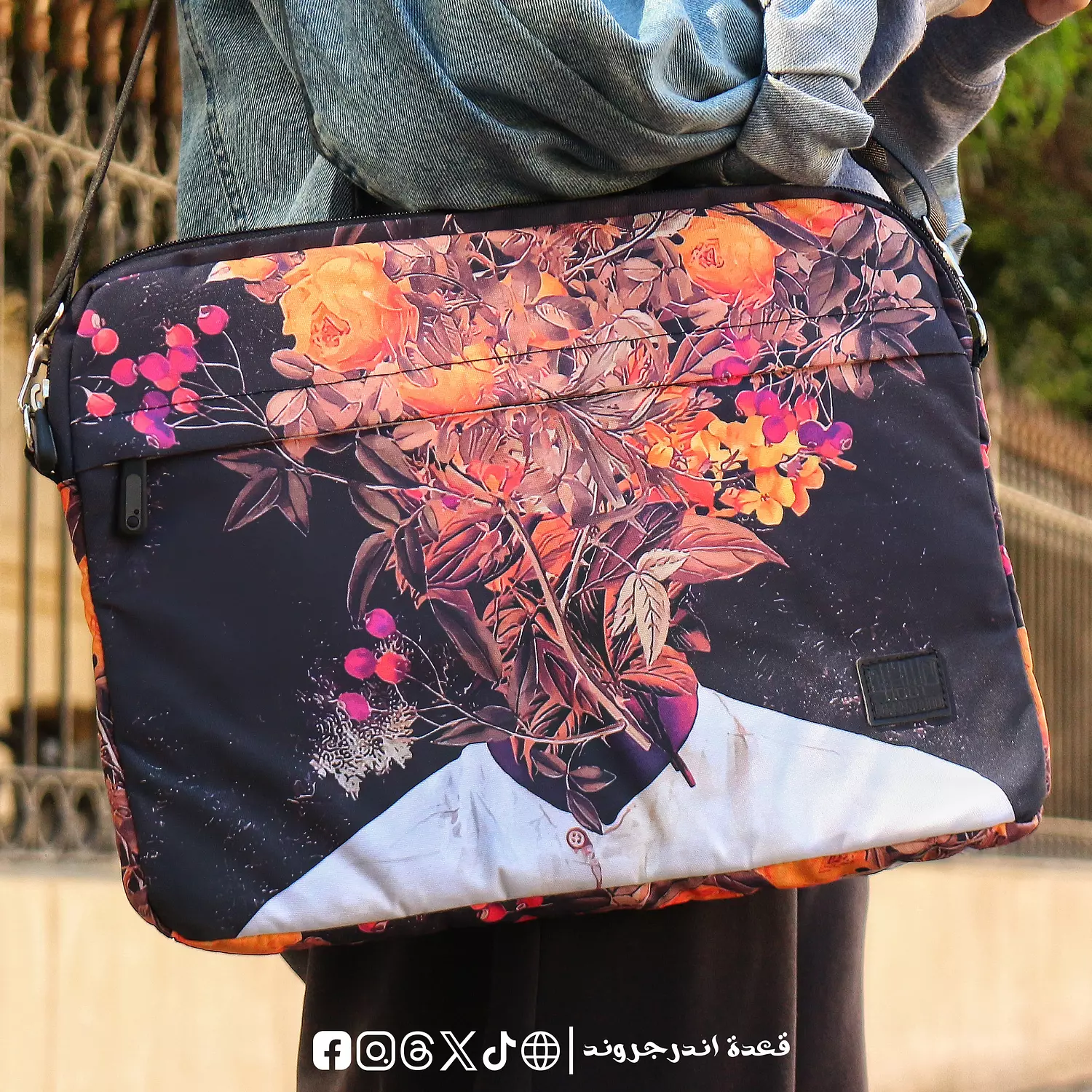 Heart of Flowers 💐 Laptop Sleeve hover image