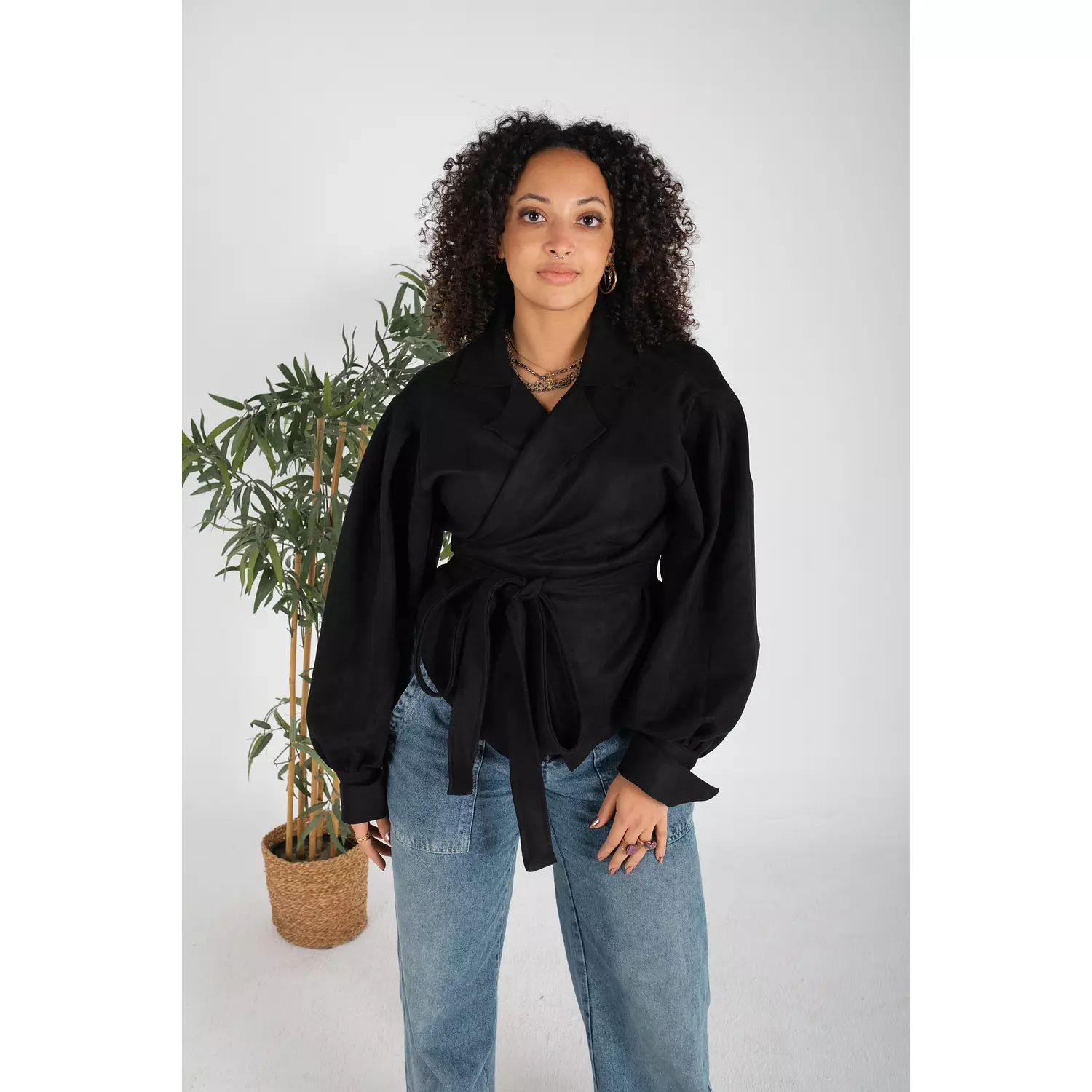 Croisé Blouse - black  1