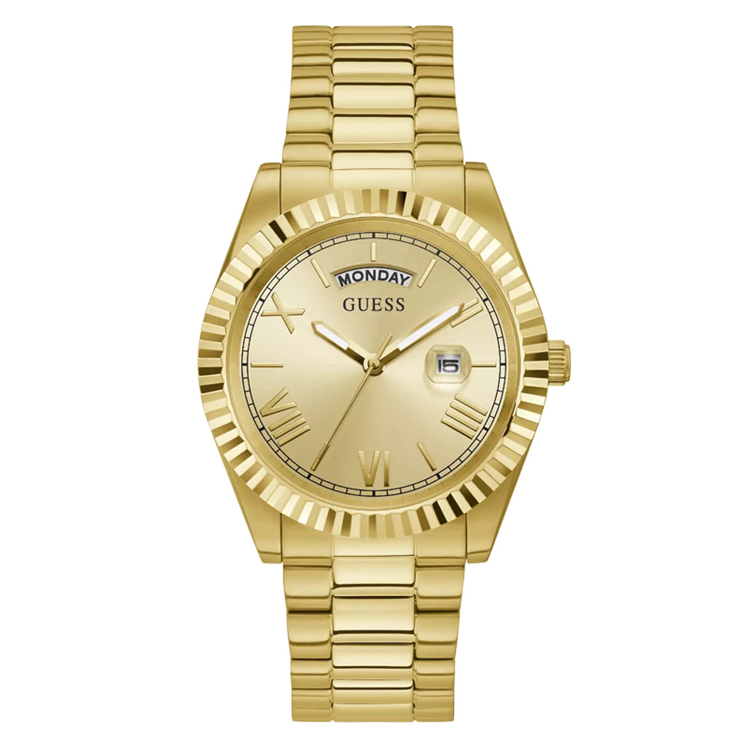 Guess GW0265G2 Watch For Gents Case Color Gold Tone - Round Shape Stainless Steel Bracelet hover image