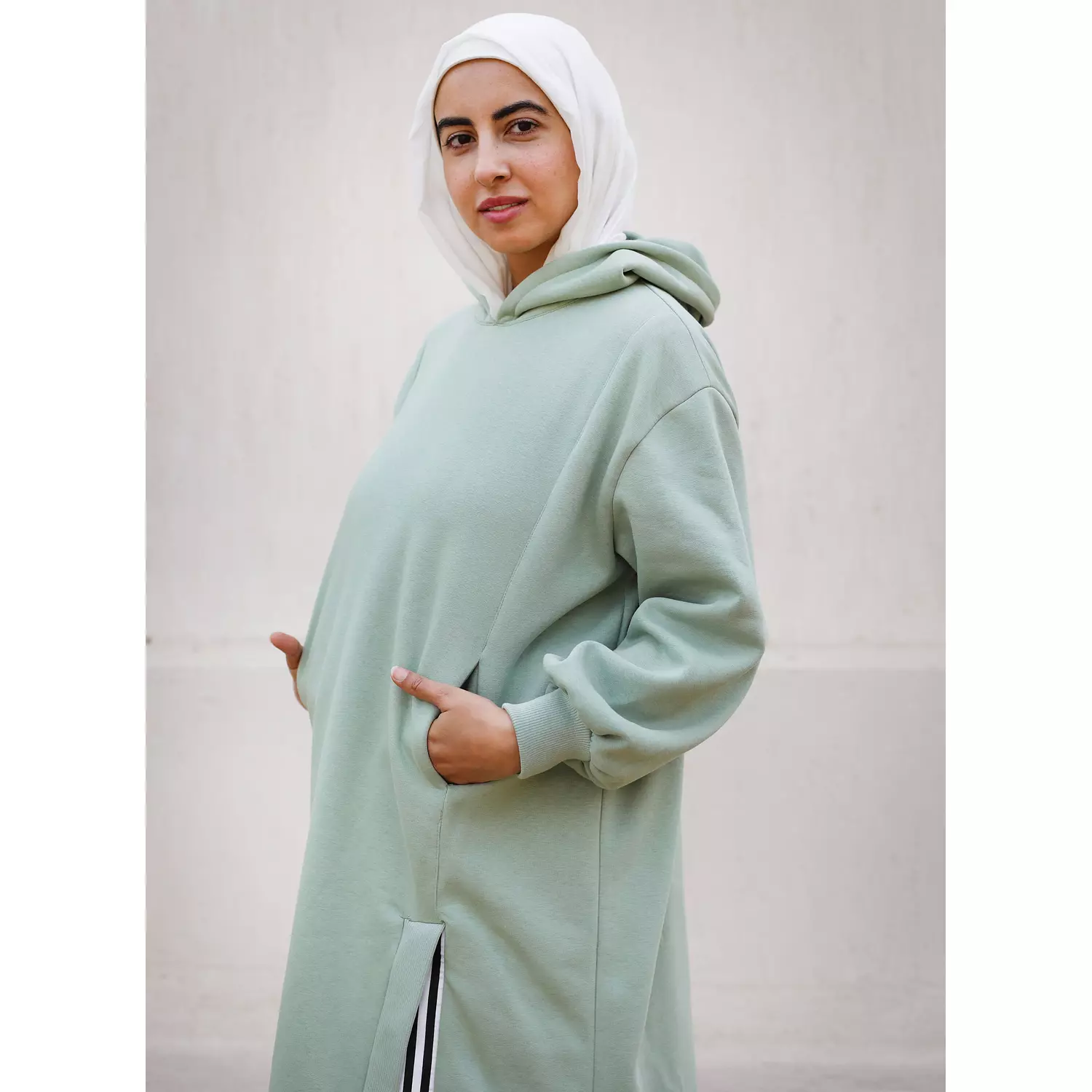 Mint Melton Long Hoodie 3