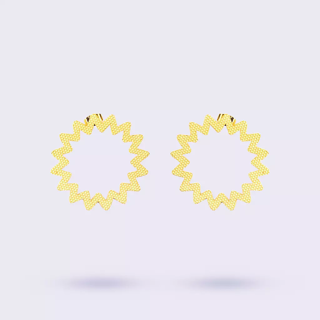 Single Zigzag Earrings