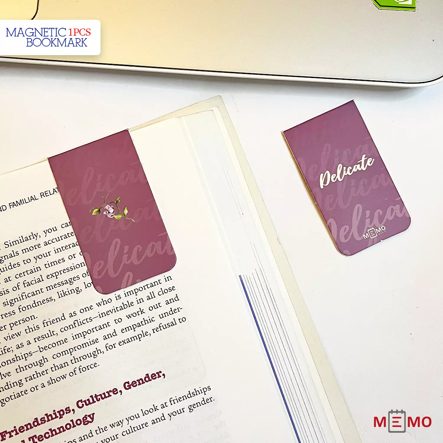 Memo Magnetic Bookmark “delicate”1 (1 pcs)  3