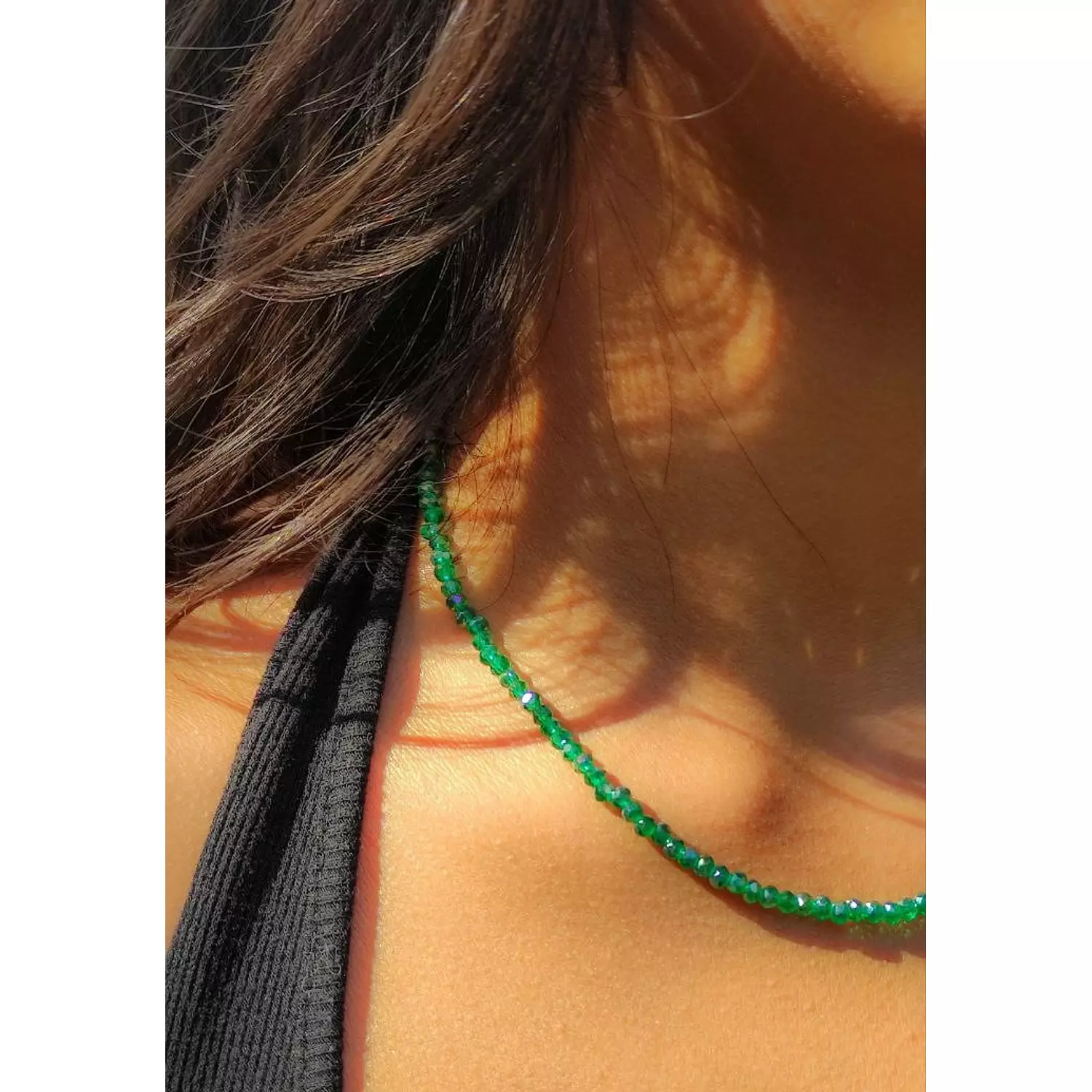 Green simple beads 4