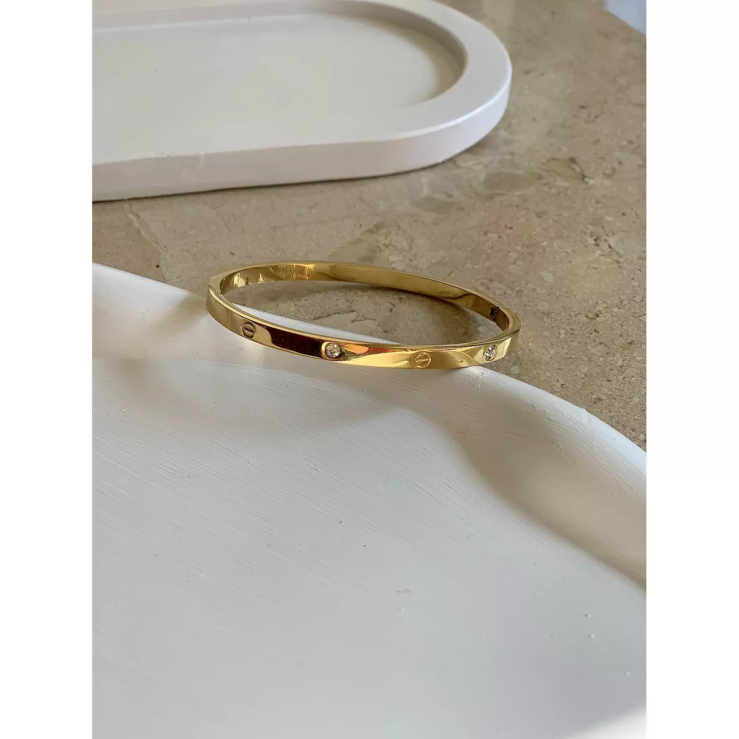 gold bangle bracelet hover image