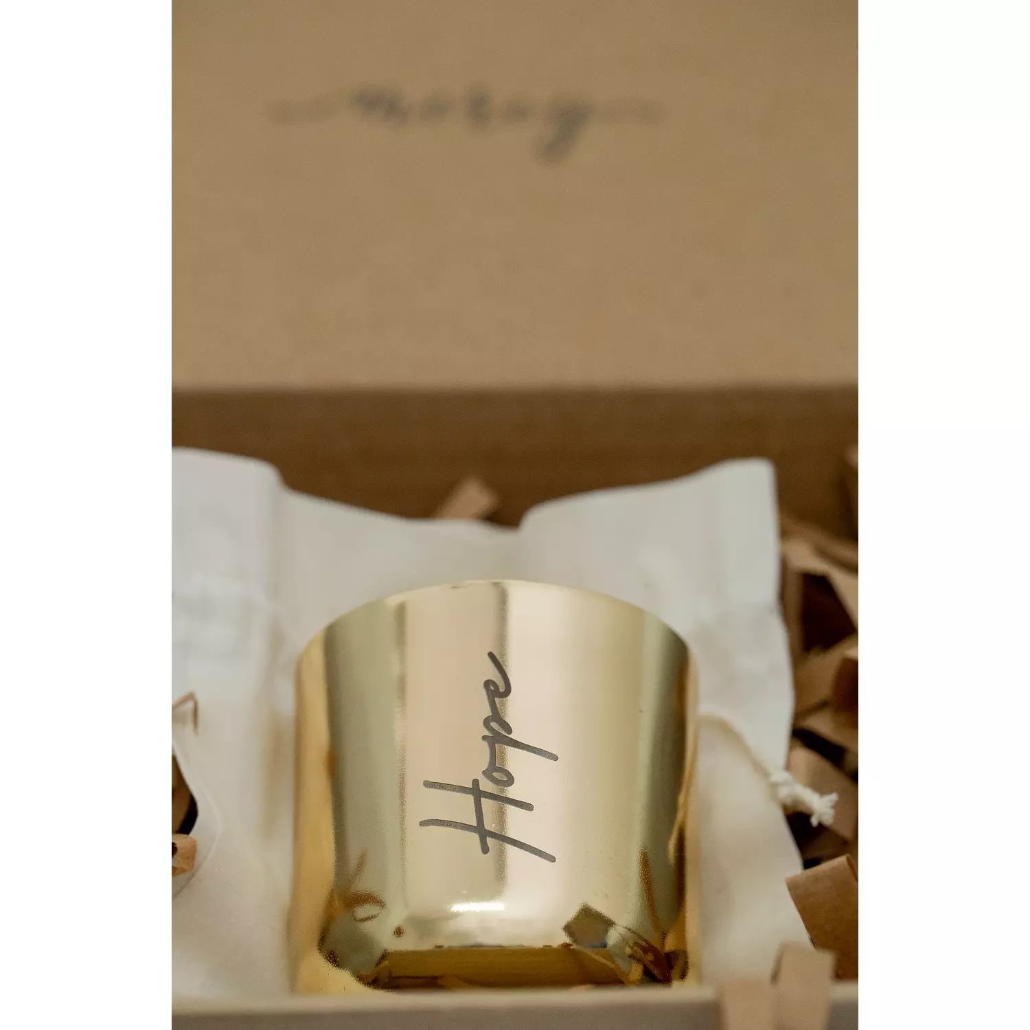 Brass Platted Hope Candle  hover image