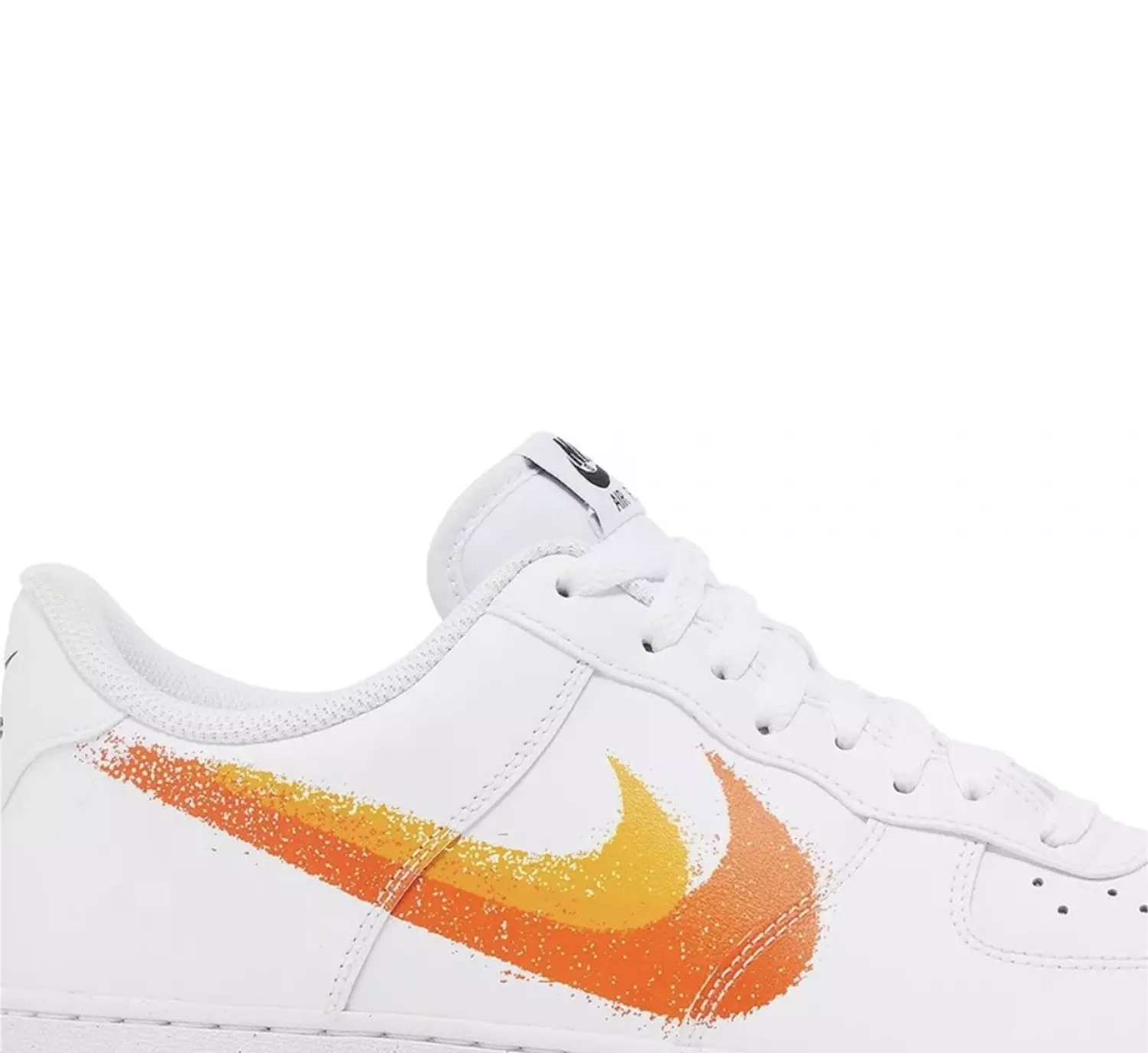 Air Force 1 '07 'Spray Paint Swoosh - Safety Orange' 1