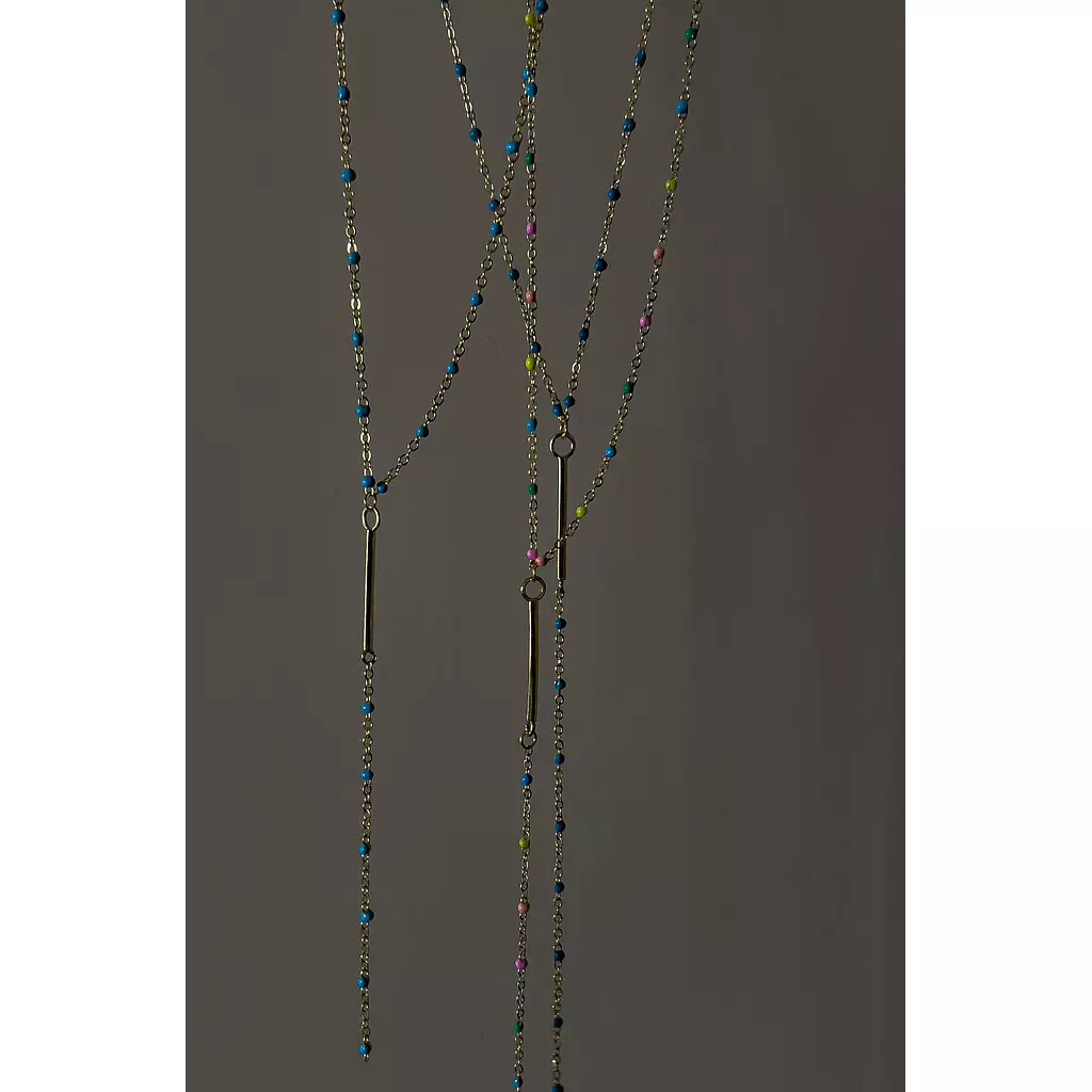 Dots long necklace 