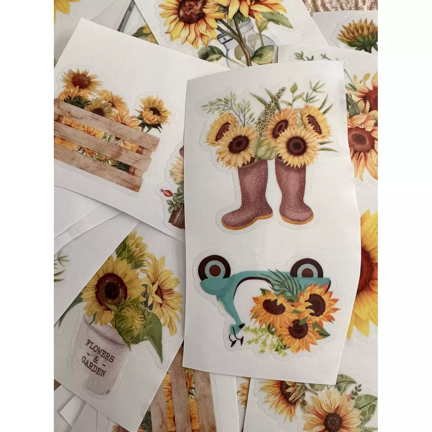 Sunflowers Pack | Transparent Stickers  3