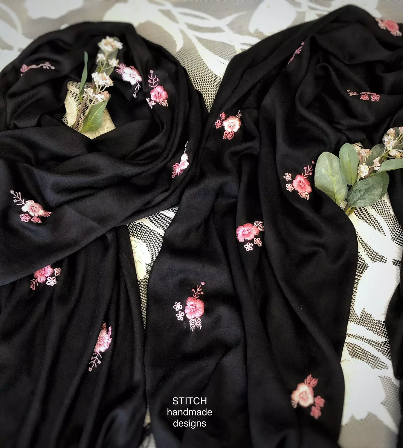 Midnight Garden  Pashmina Shawl  -2nd-img