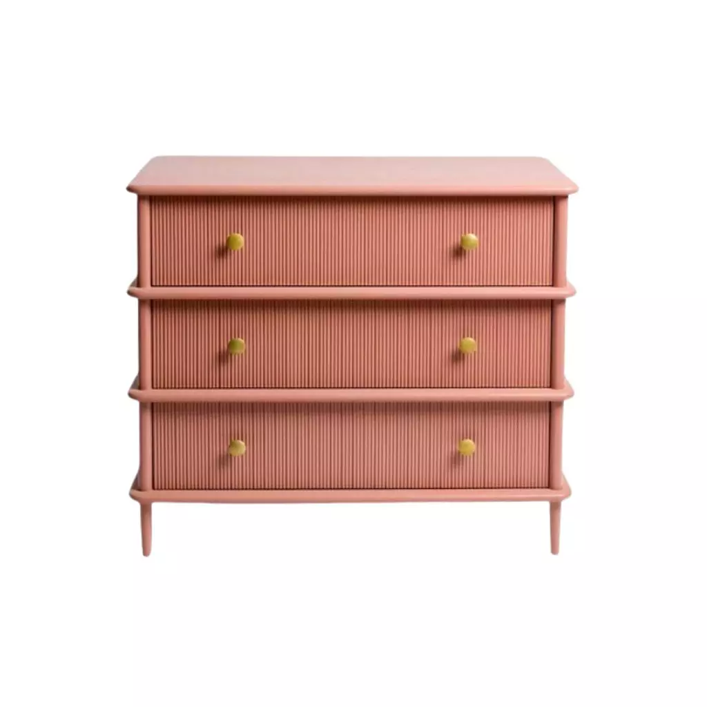 Reeded Chest Of Drawers 