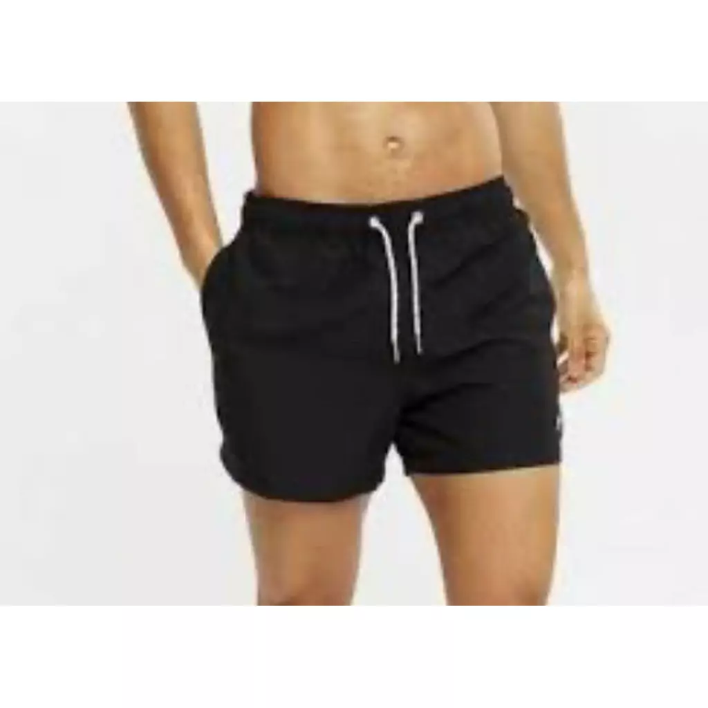 BLACK SWIMWEAR SHORT