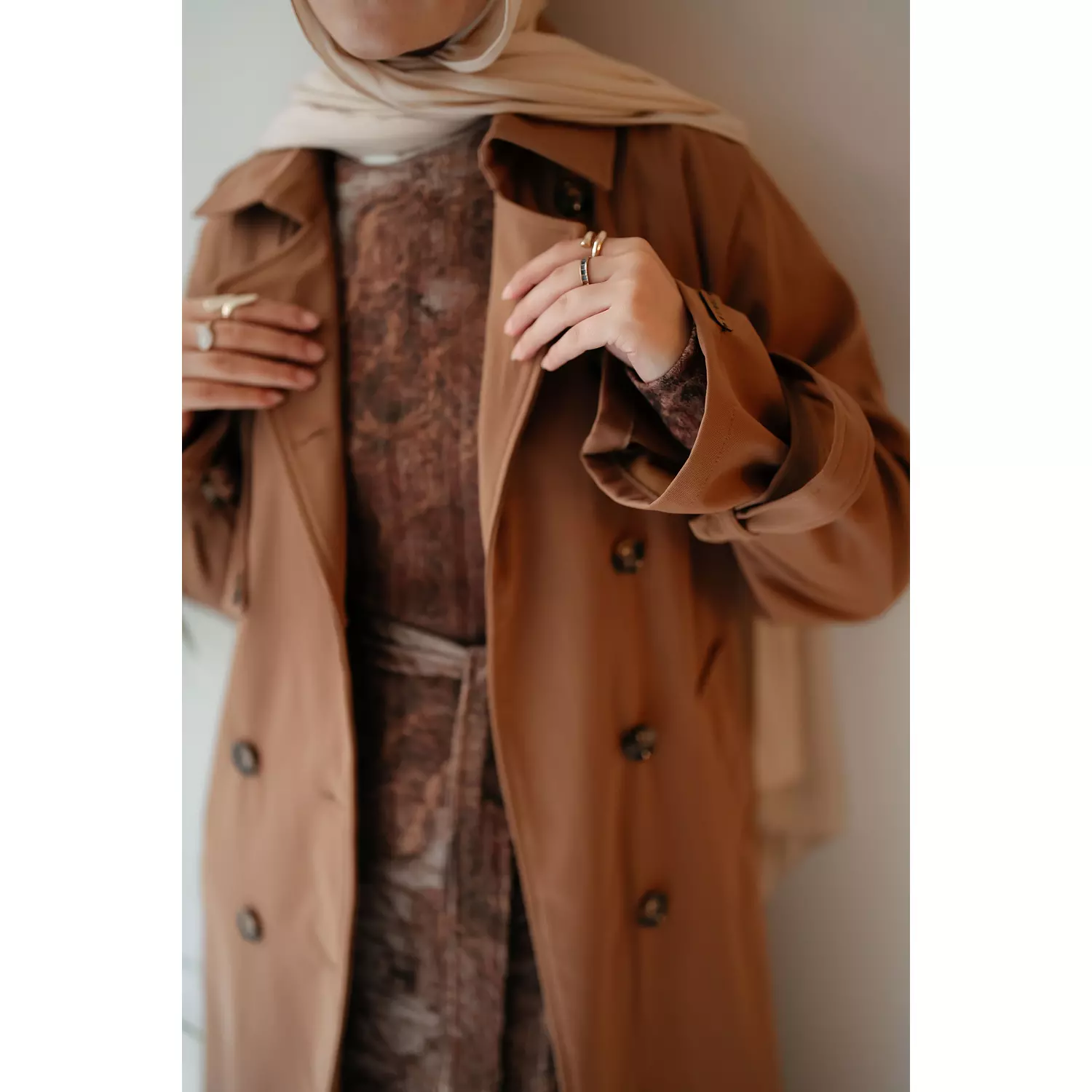  6-Buttons Long Trench Coat 26