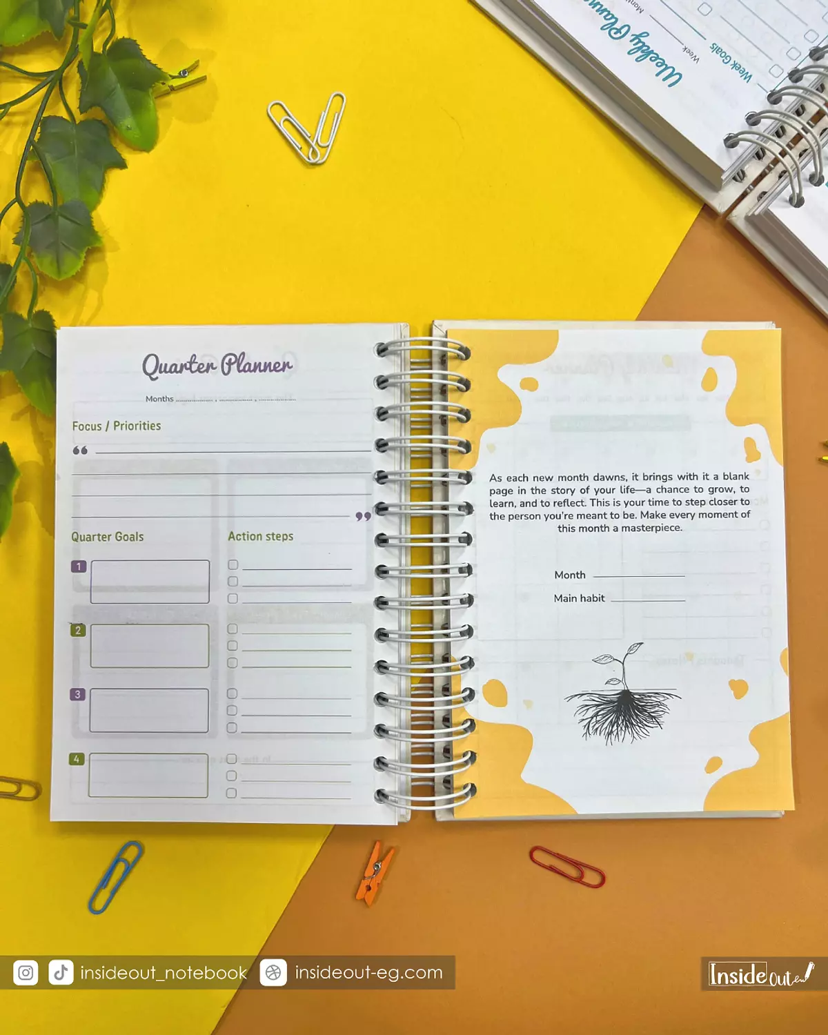 Planner - Yellow scribbles 1