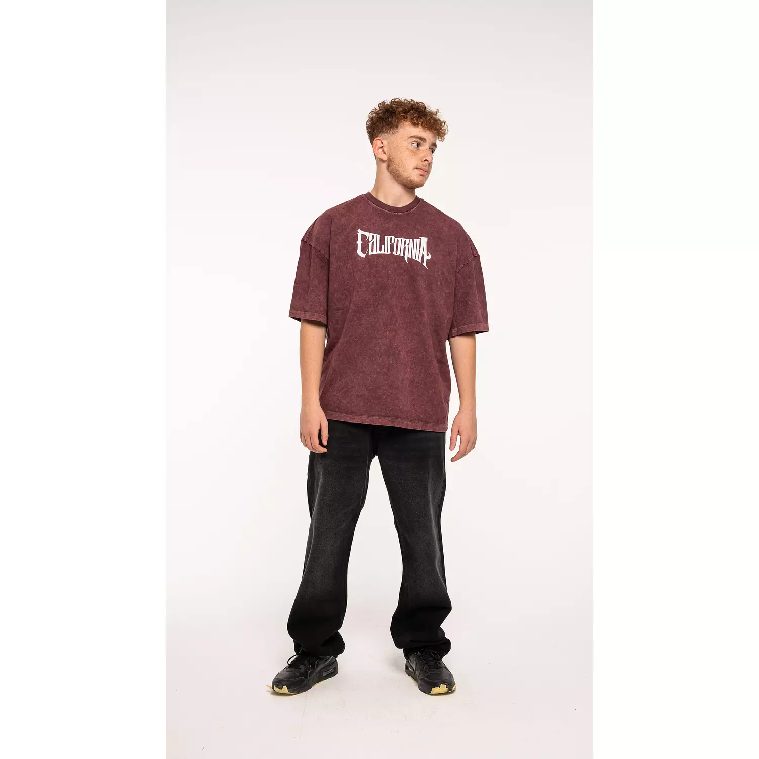 Callifornia unisex washed brown tee 1