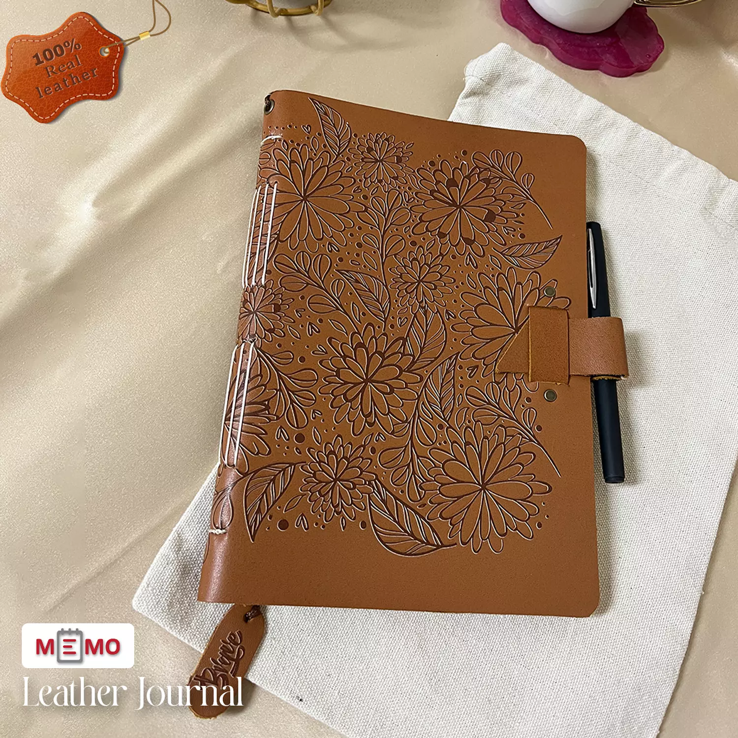 Memo Leather Journal (Real leather) 22