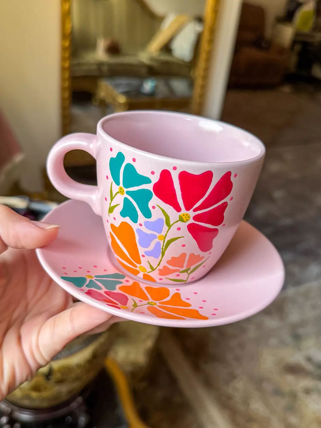 Tea Cup " Pink " ( By Order ) 1