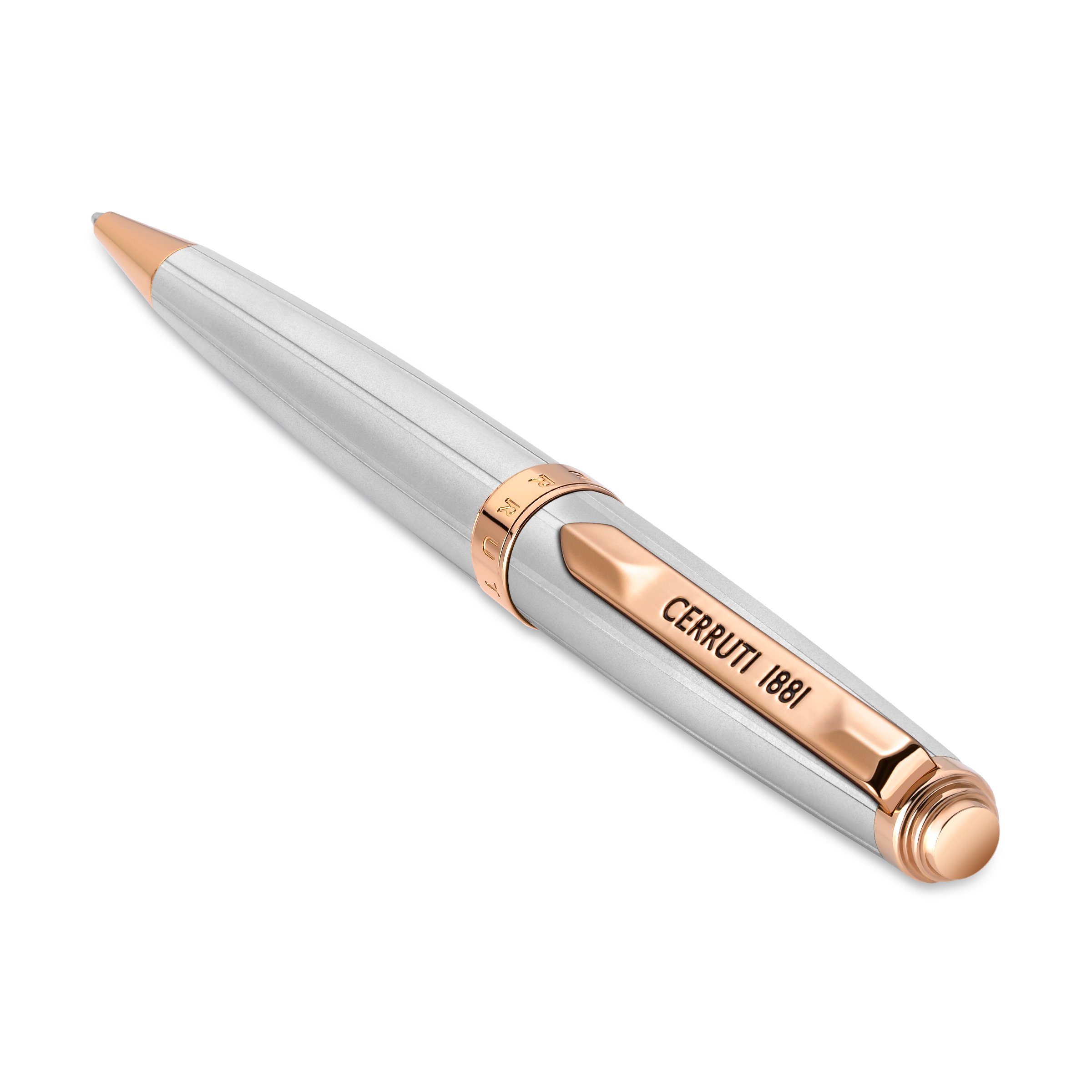 Cerruti1881 Ballpoint Pen Silver & Rose Gold - NSS221001A 2