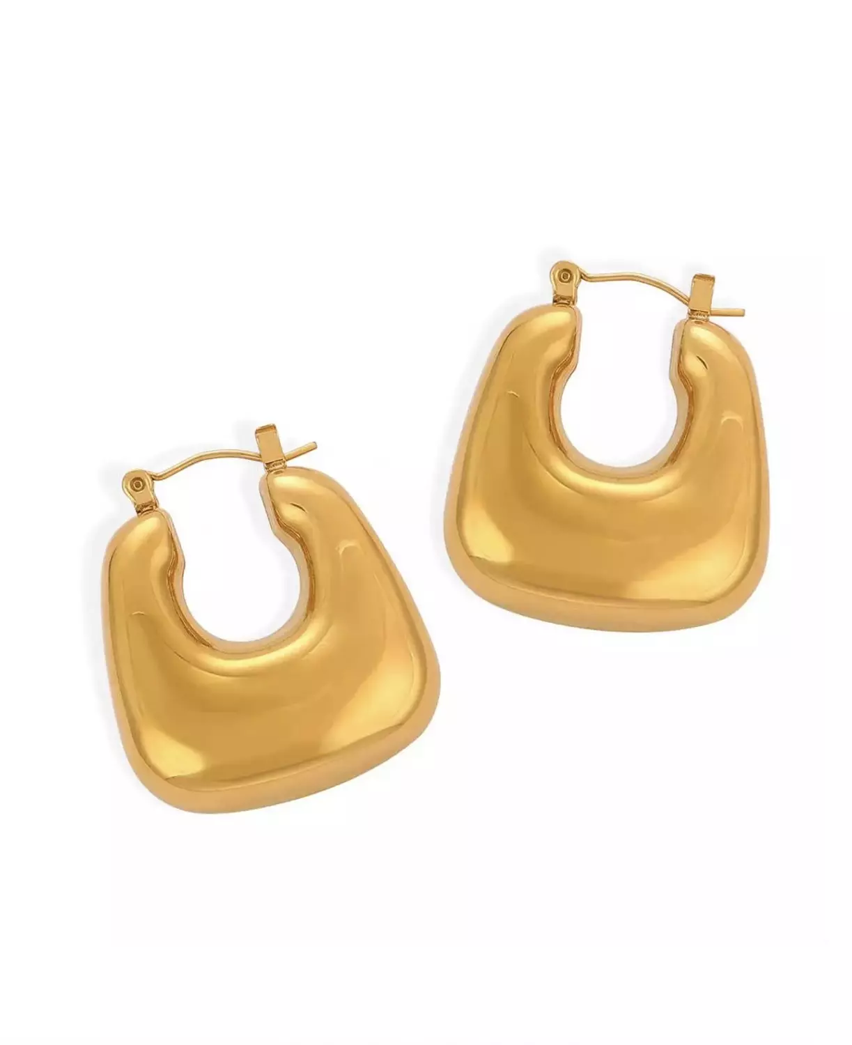 Gold U Hoops  6