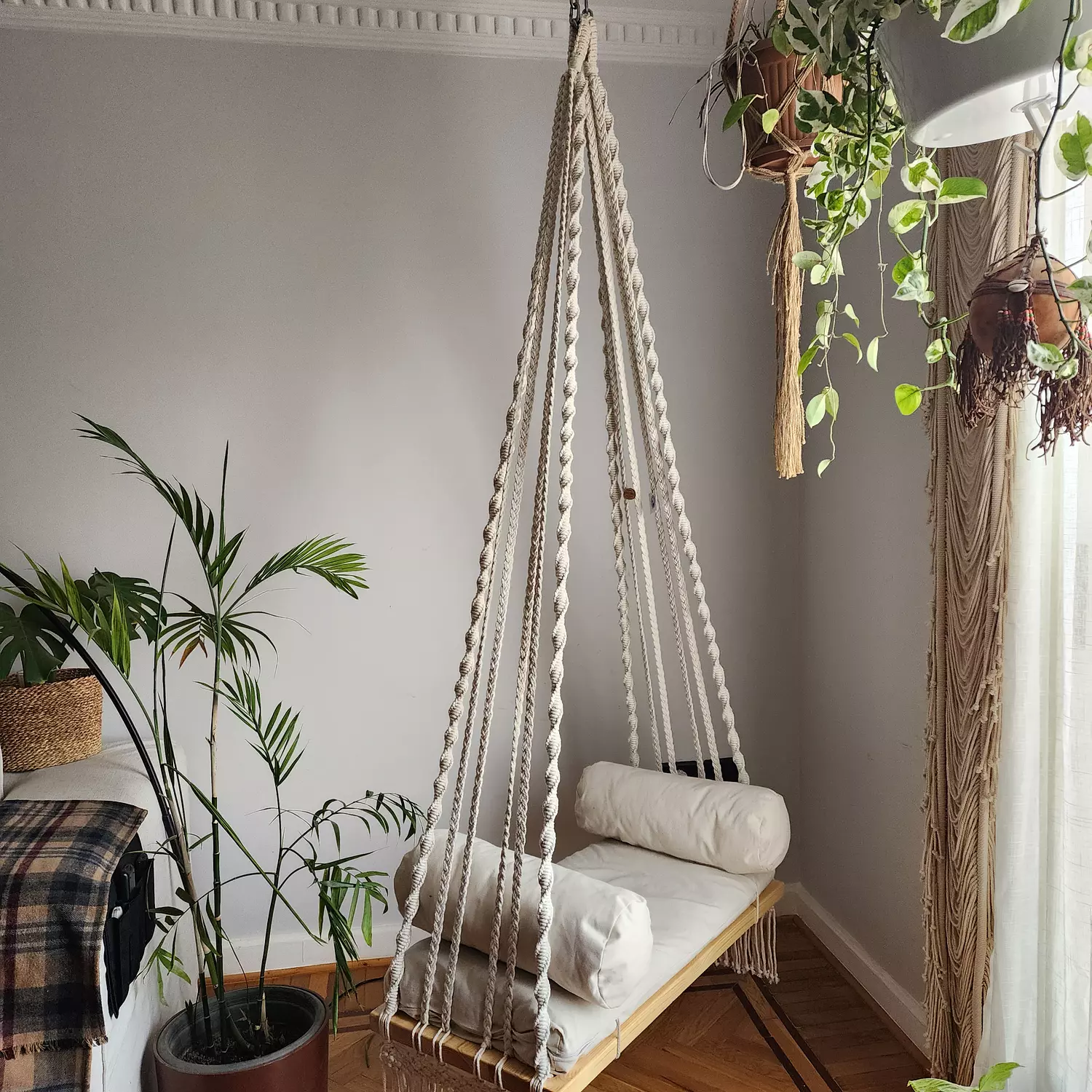 LARGE SHELF MACRAME SWING 2