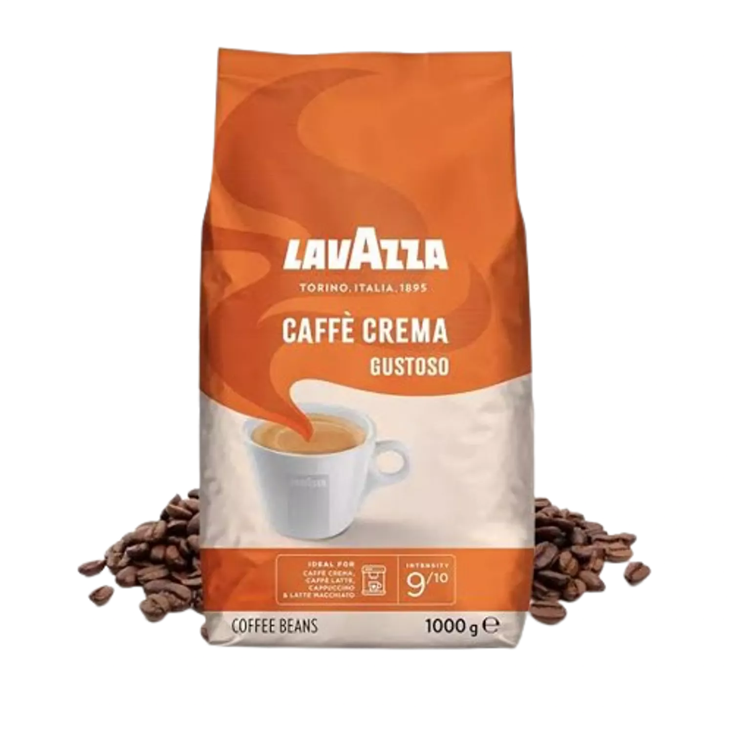 Lavazza Cafe Crema Gustoso Whole Beans 1 Kg 9/10 hover image