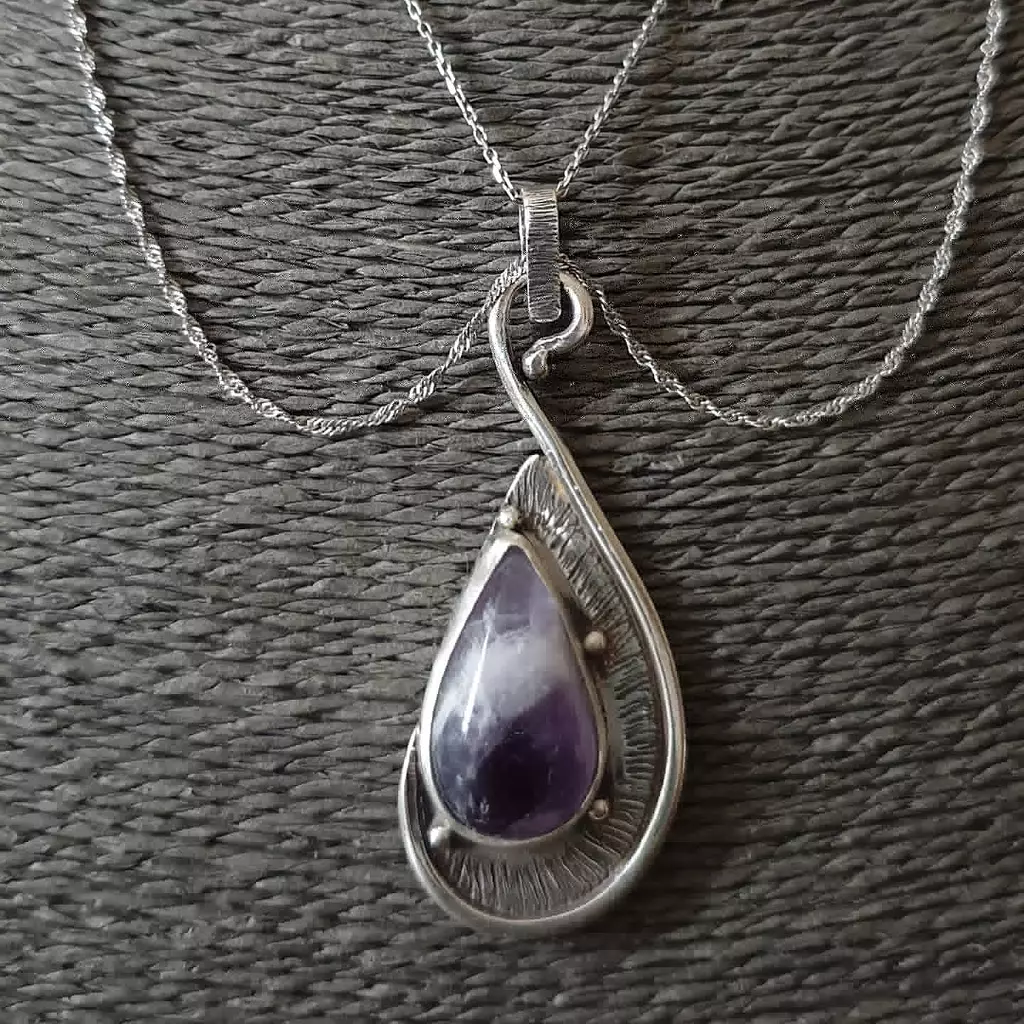 Teardrop boho pendant