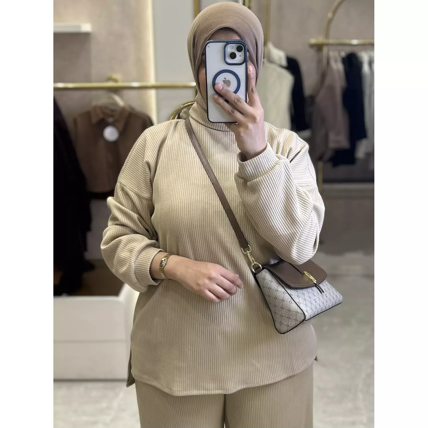 Sand Whisper (Beige) Cozy Suit 1