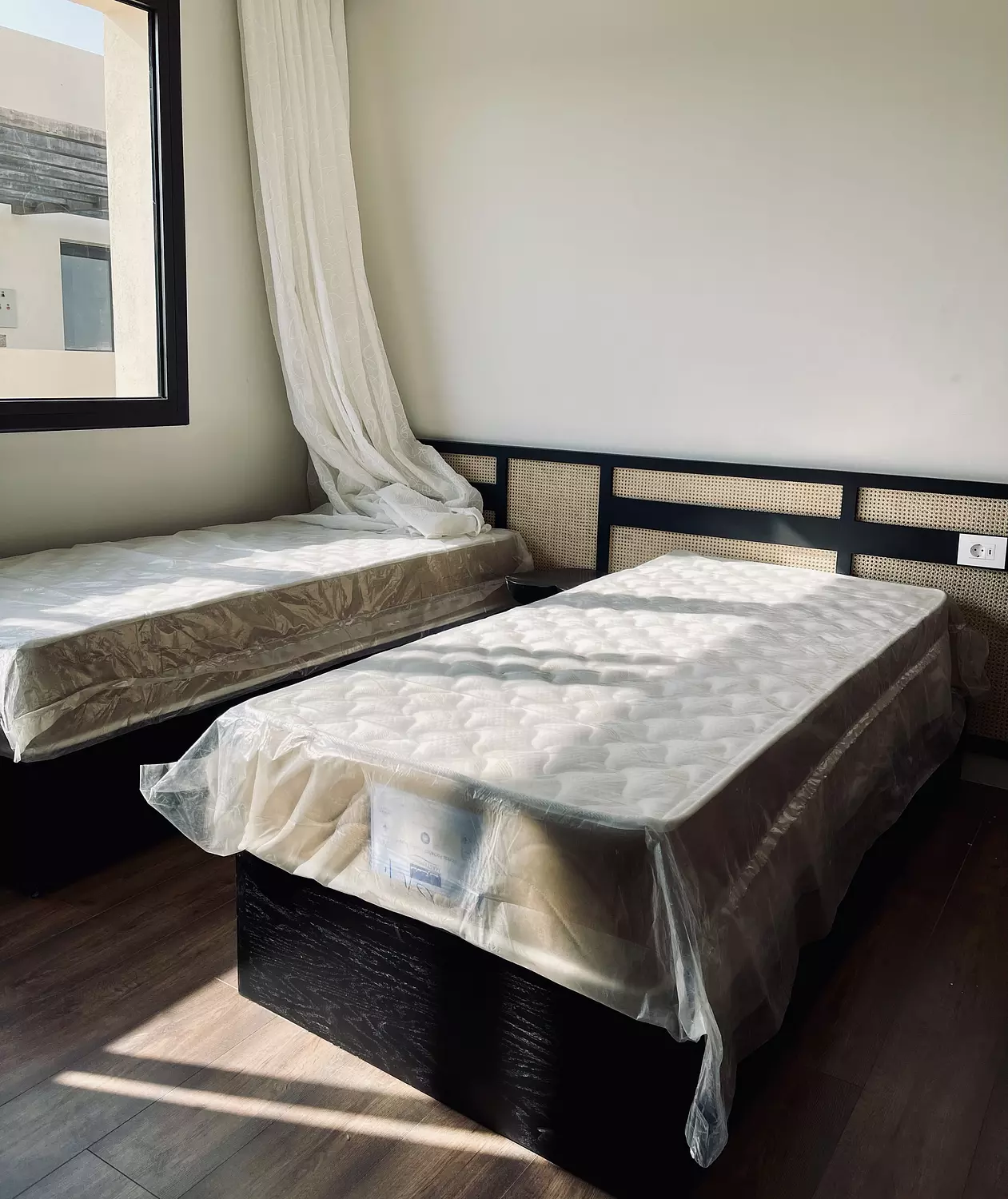 Two Beds with Headboard hover image
