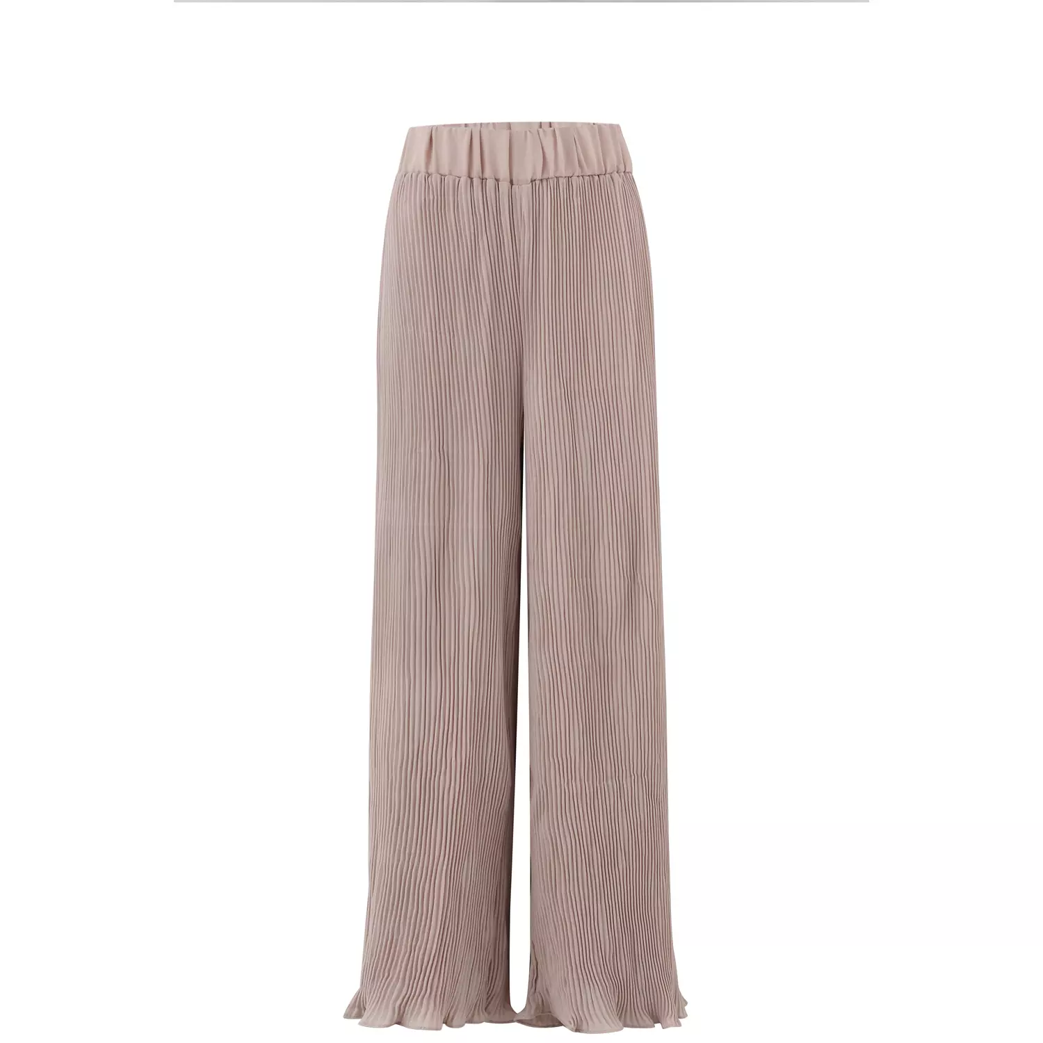 Narrow Pleated Pants in beige hover image