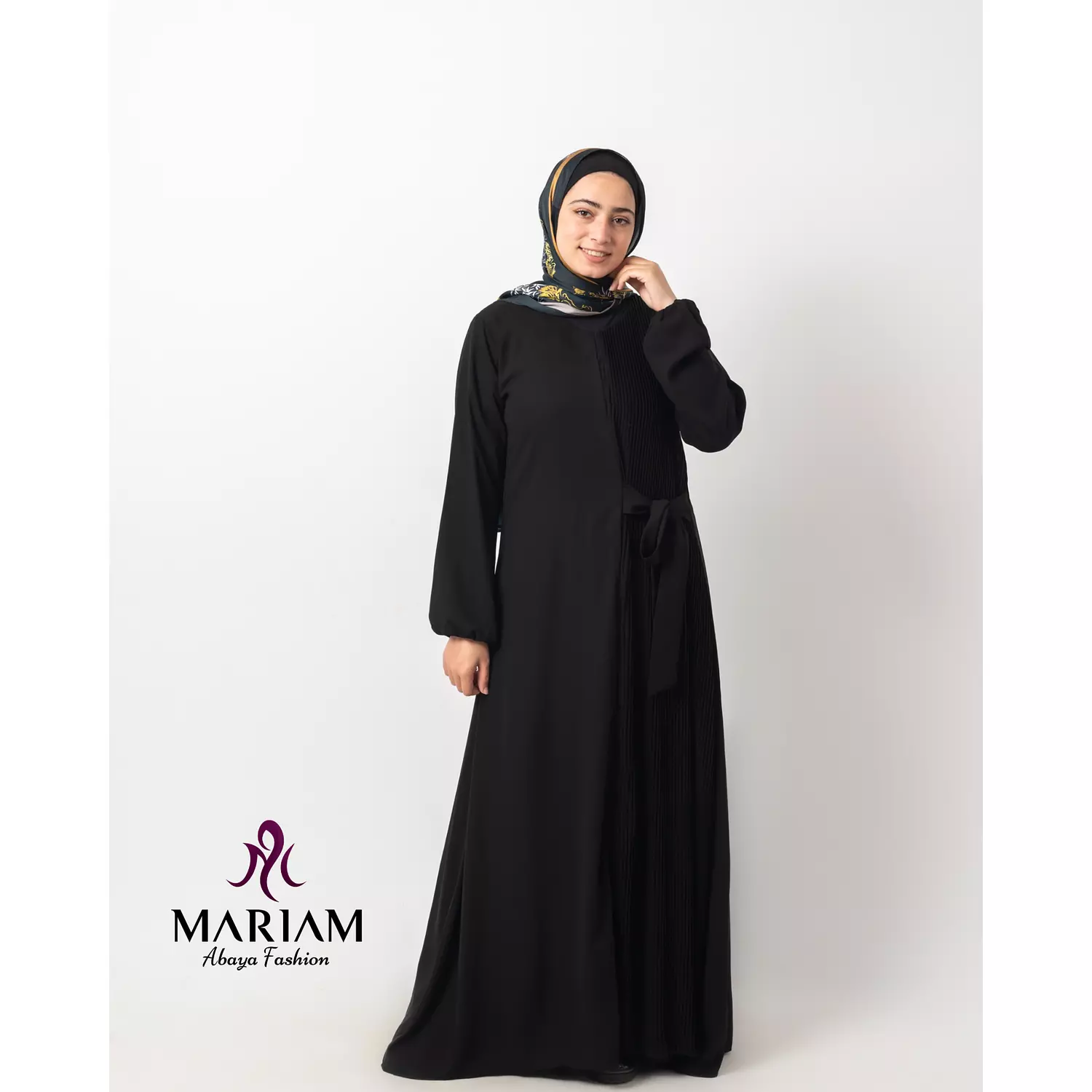  Pleated abaya Code A001 1