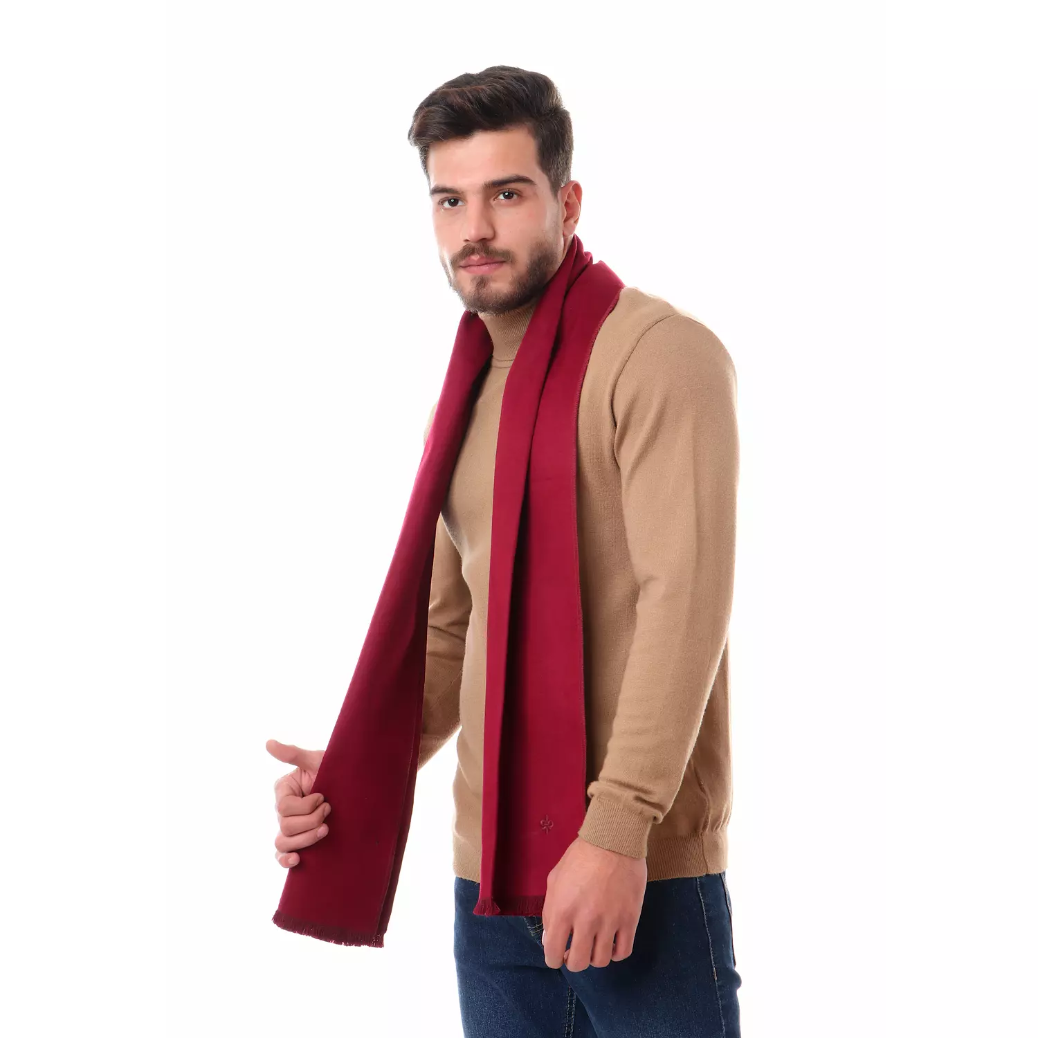 Classic Scarf - Burgundy  1