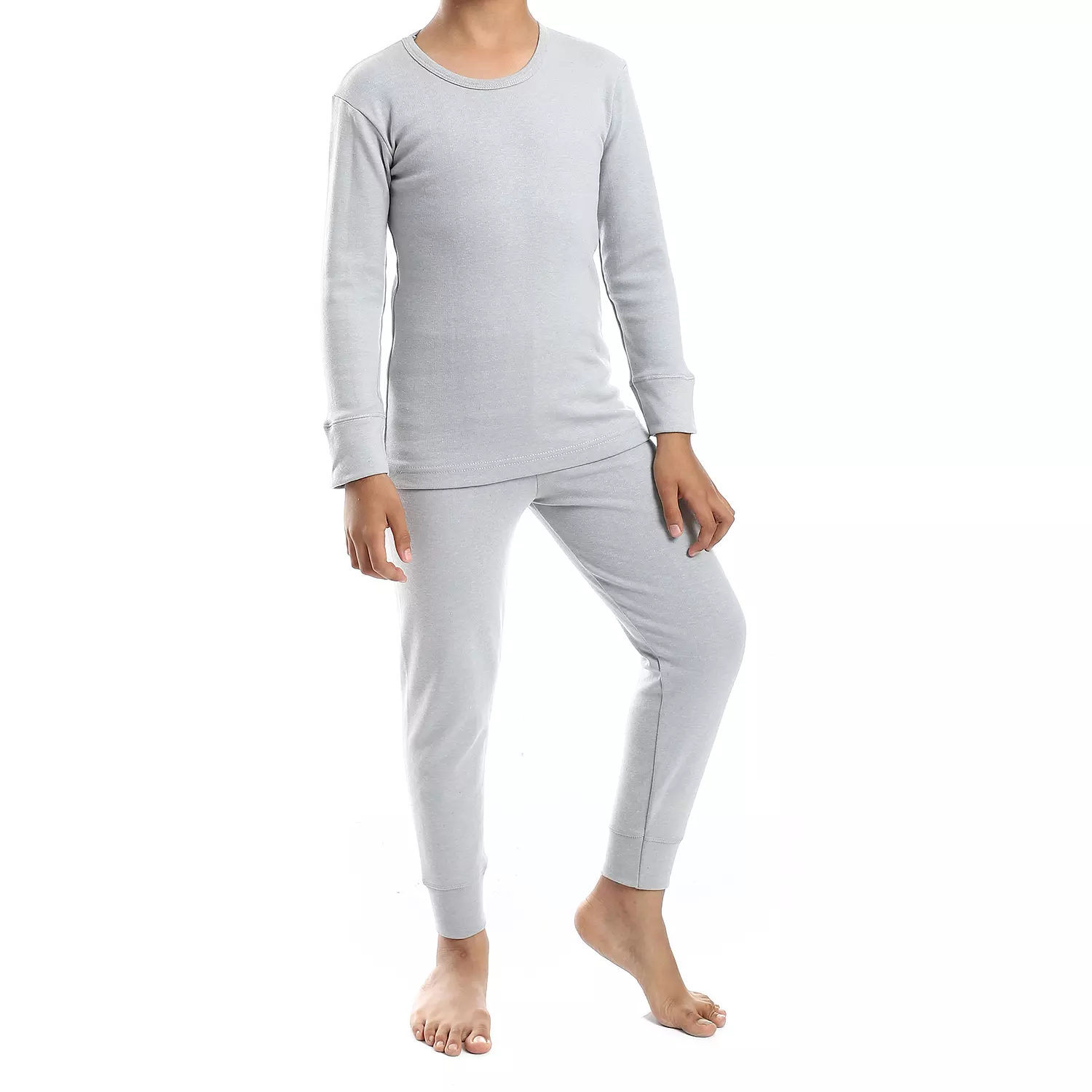 Shorto Kids Thermal Set - Light Grey hover image