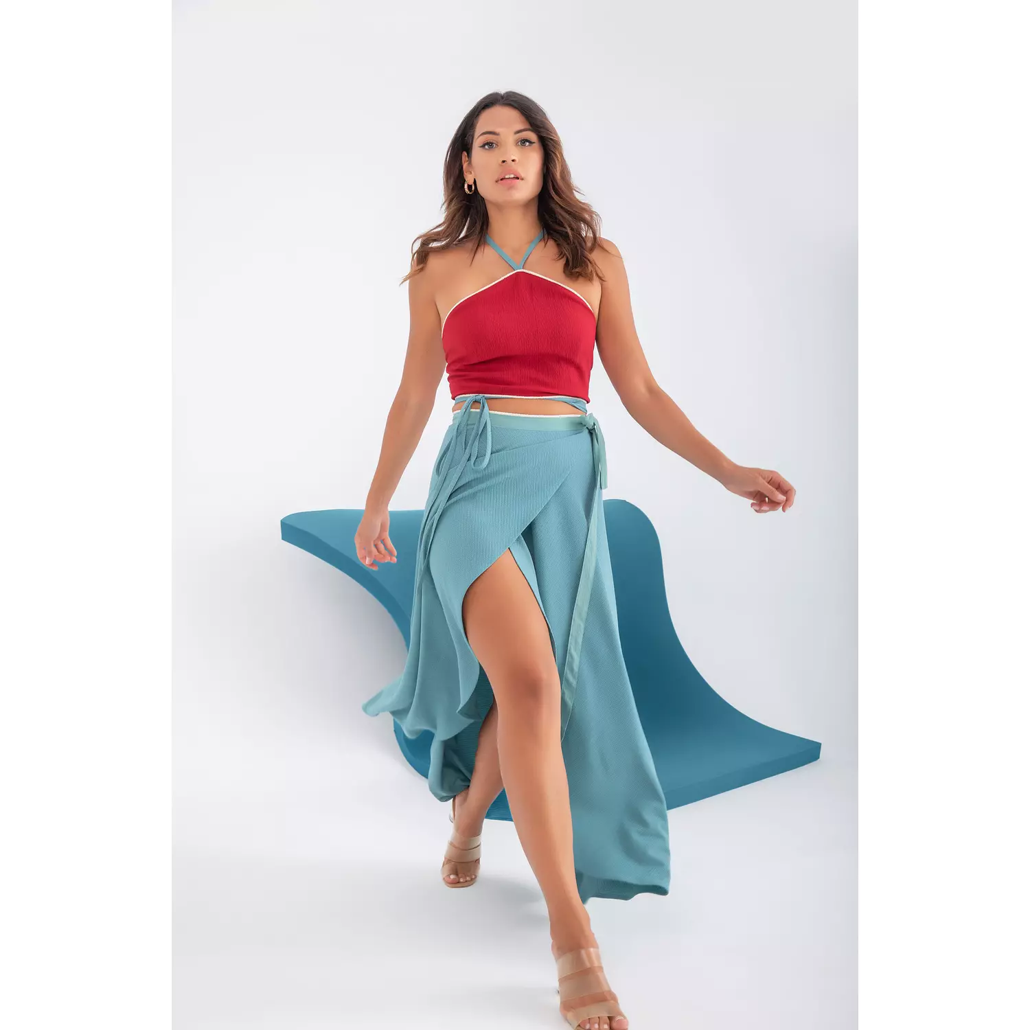 The ROPA wrapped skirt  hover image