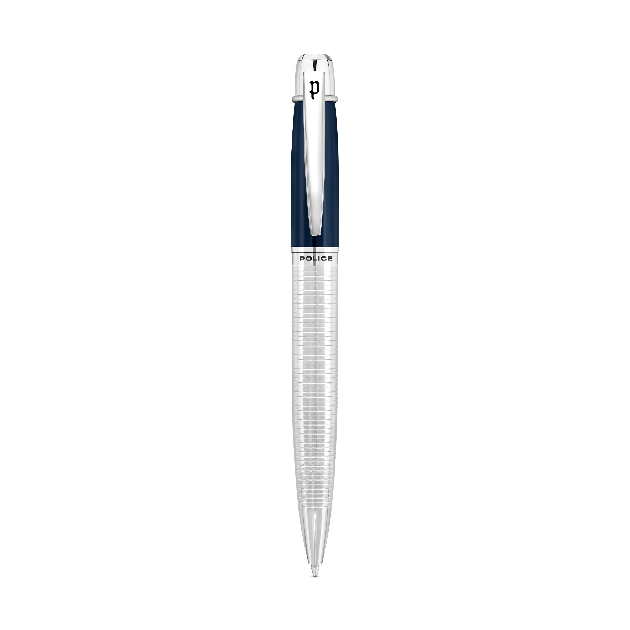 POLICE - Takota Pen For Men Blue & Silver Color - PERGR0001402
