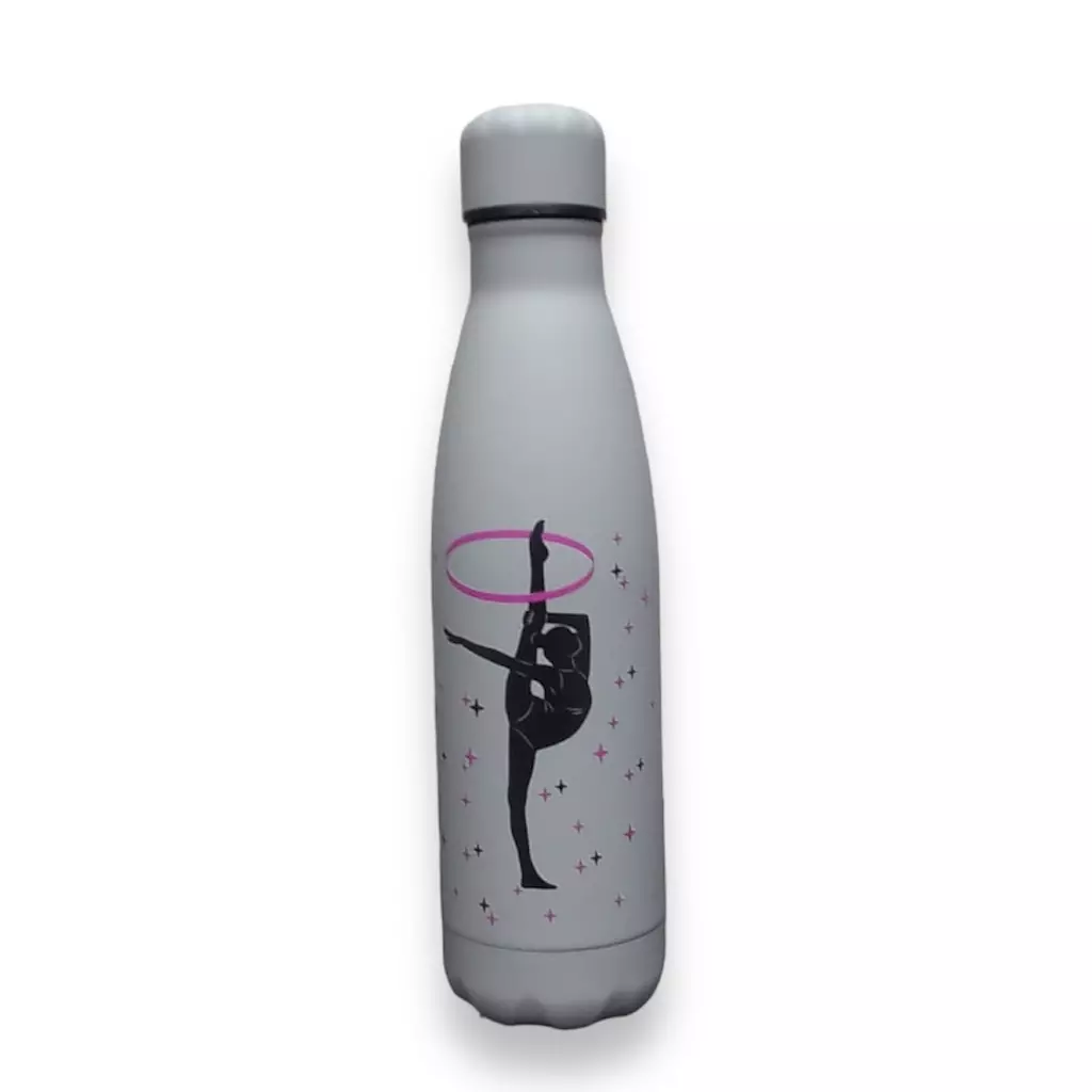 Water Bottle - Light Grey | Hoop | Customizable