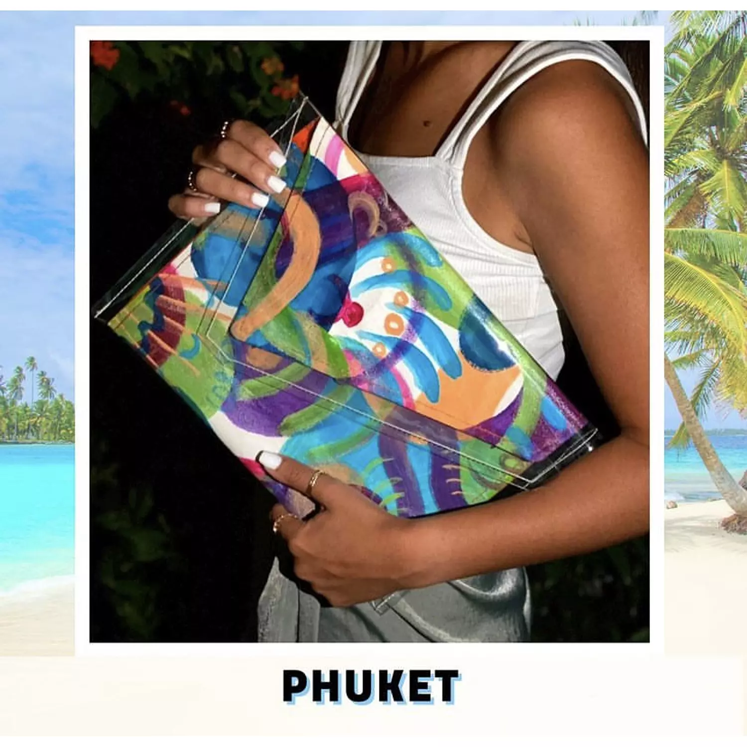 Phuket City Canvas Hand-Painted Piece in Plastic Envelope (by Order) hover image