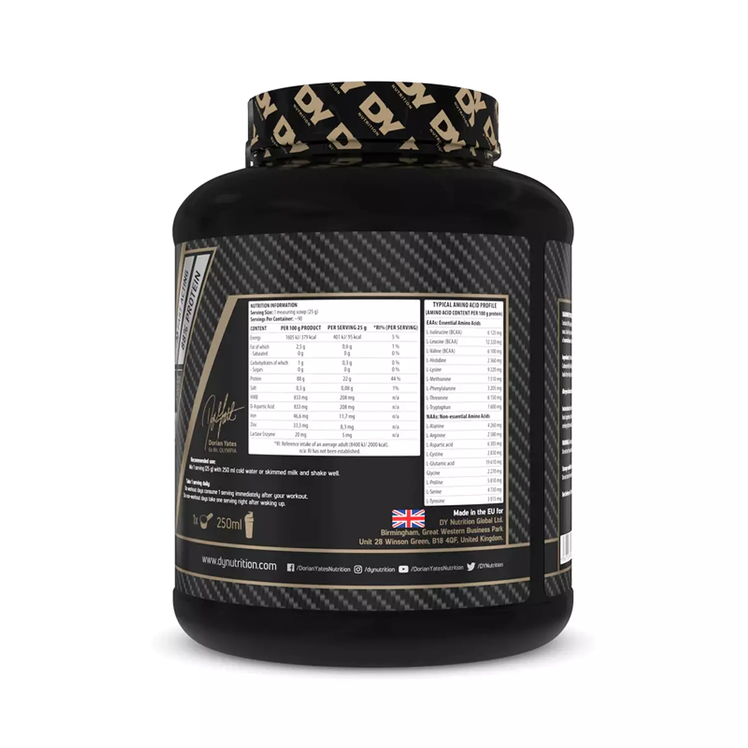 Dy Shadowhey Hydrolysate hydrolysed whey protein  2.27Kg 90serv. 1