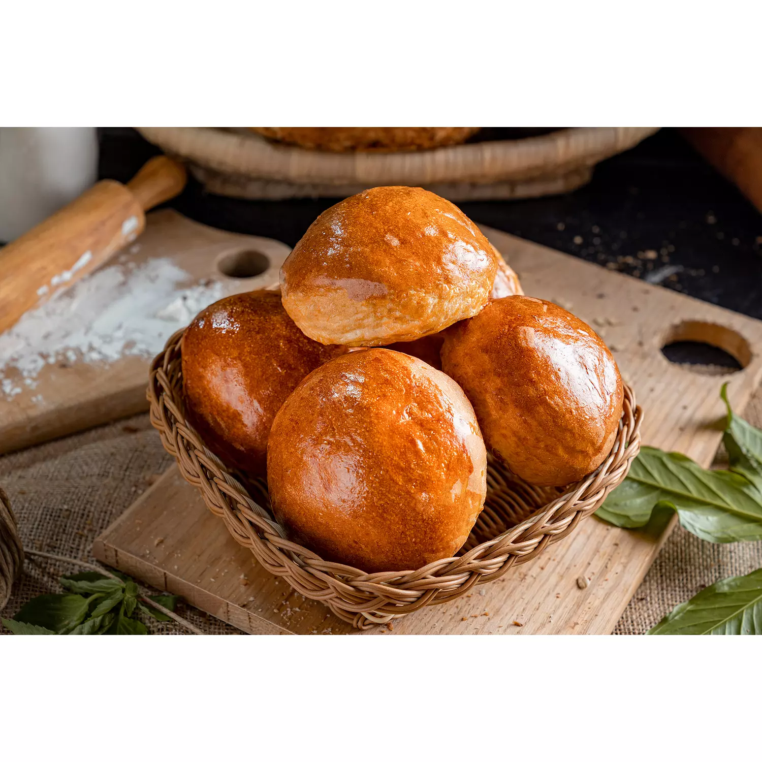 Brioche Burger Buns (100g each-pack of 6) 1