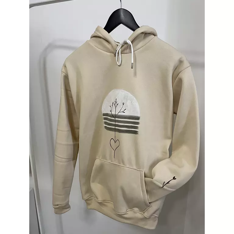 <p style="text-align: center"><strong><span style="color: #215a1f">Soulful </span></strong></p><p style="text-align: center"><strong><span style="color: #215a1f">Hand-painted hoodie  </span></strong></p>