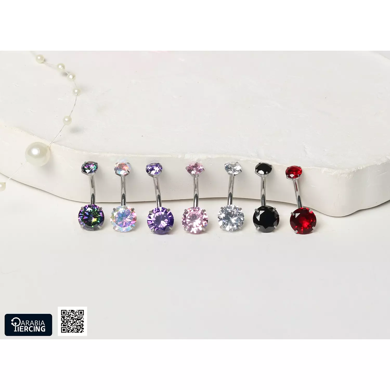 Crystal Bellybutton Ring  hover image