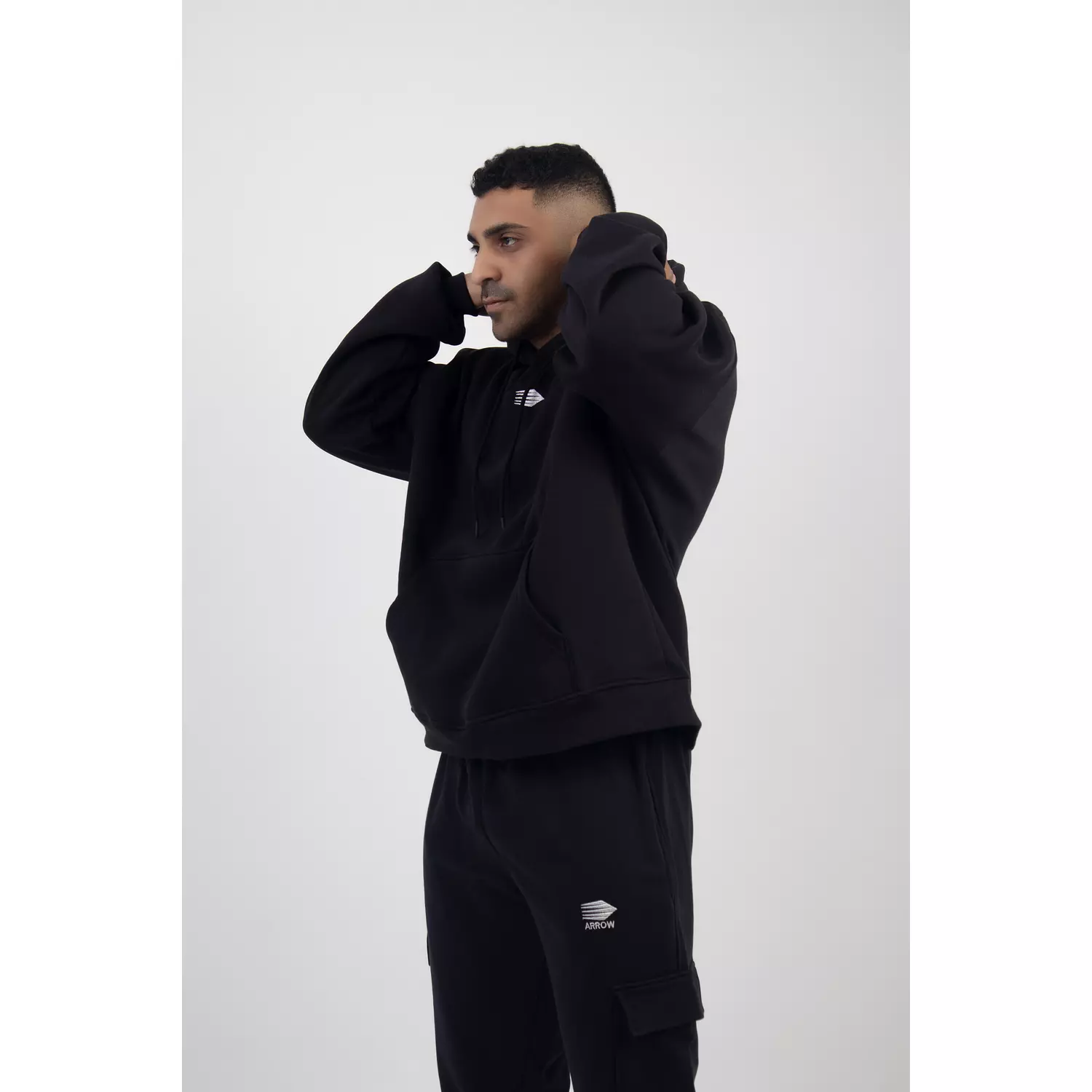 oversized Hoodie Black  1