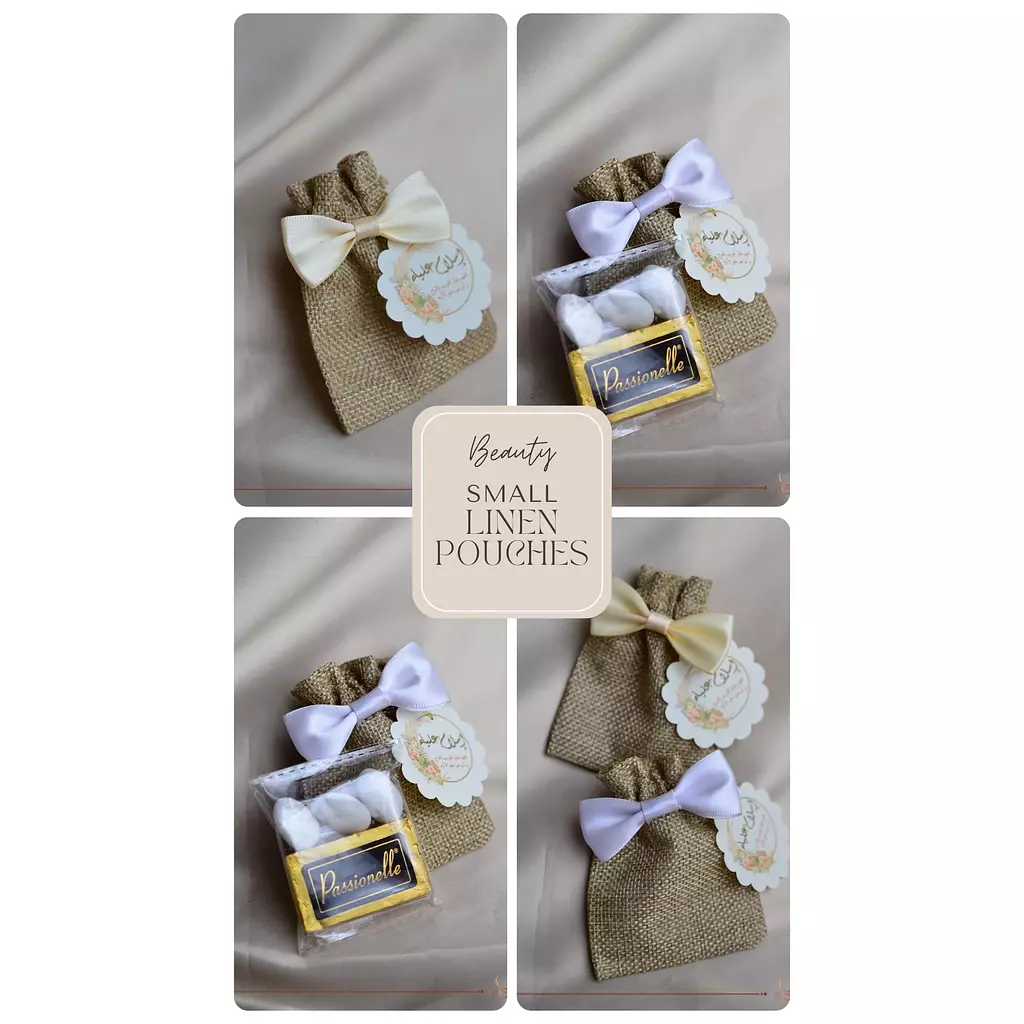 Wedding (Katbkitab)Small Linen Pouches 