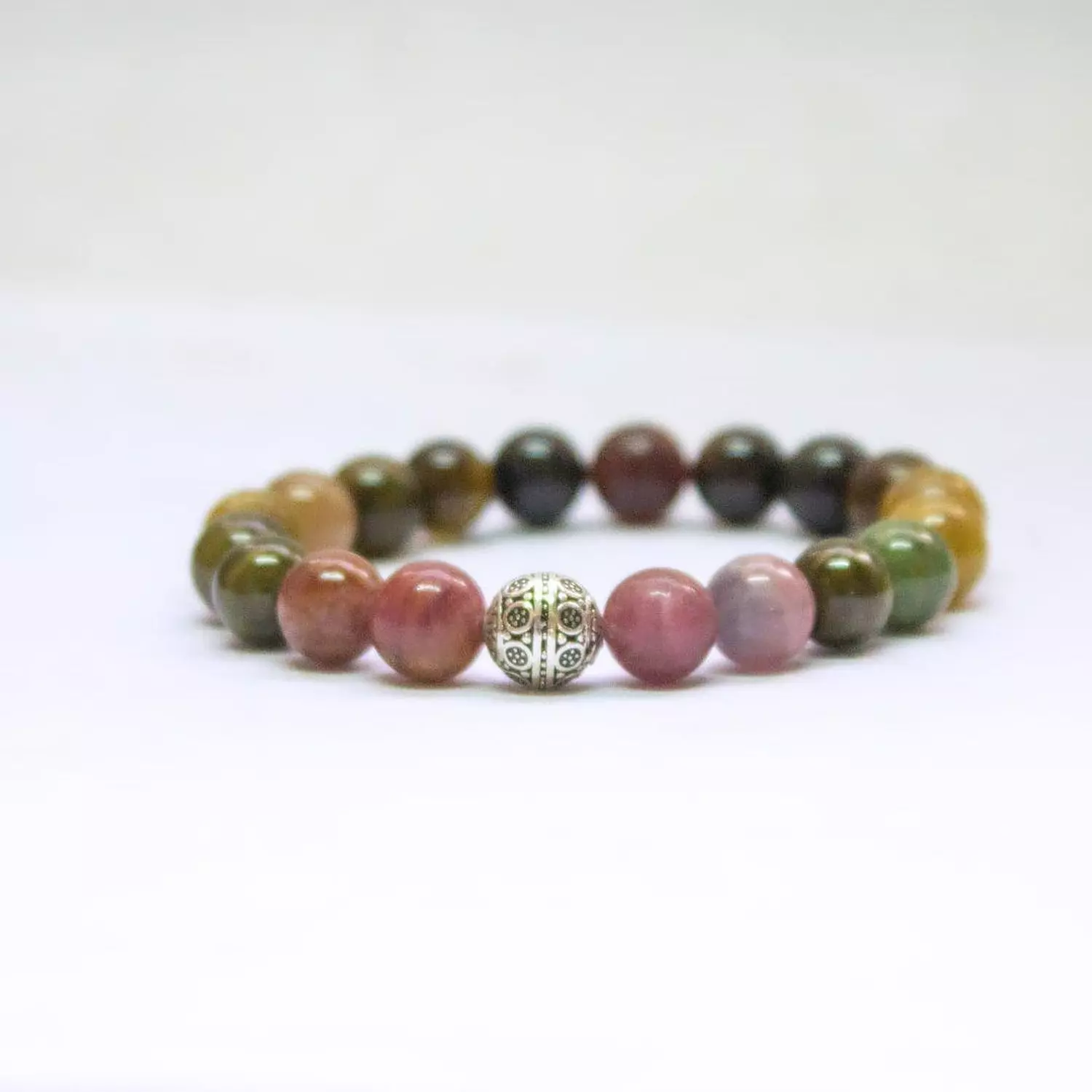 Multicolor Tourmaline Bracelet - 10mm-2nd-img