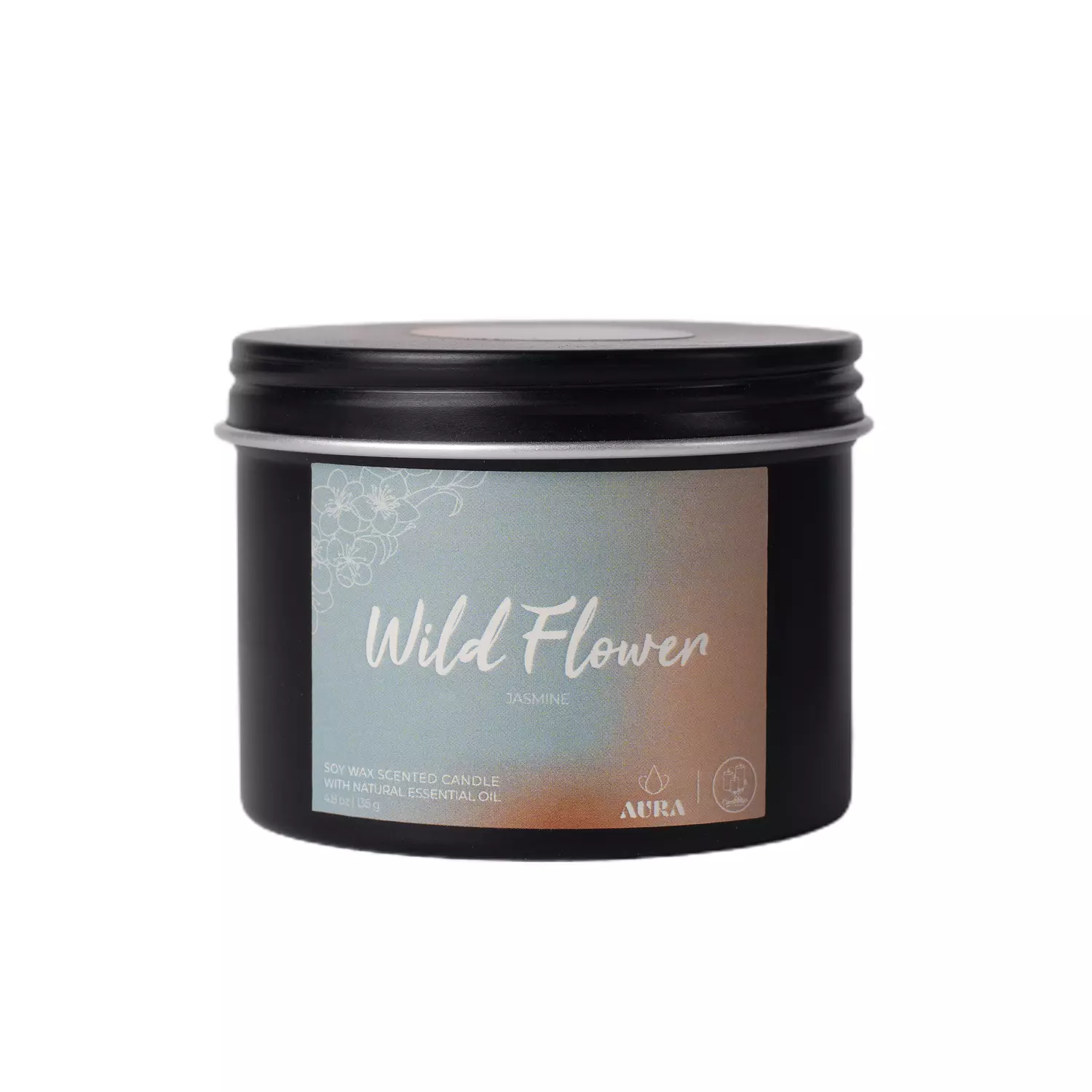  "Wild Flower" Soy Wax Scented Candle by AURA 135 gm inspired by "Gucci Bloom".-2nd-img