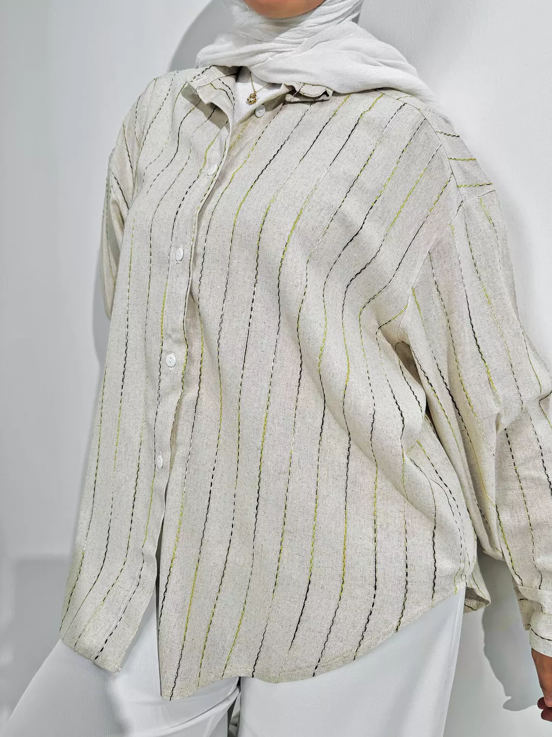 Striped Linen Shirt 17