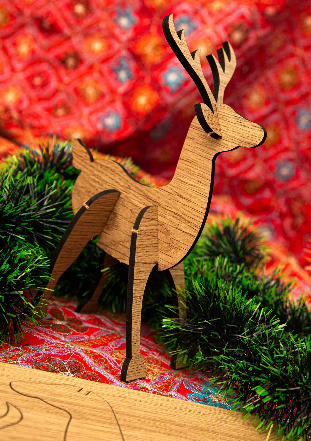 Christmas Deer Puzzle Card 2