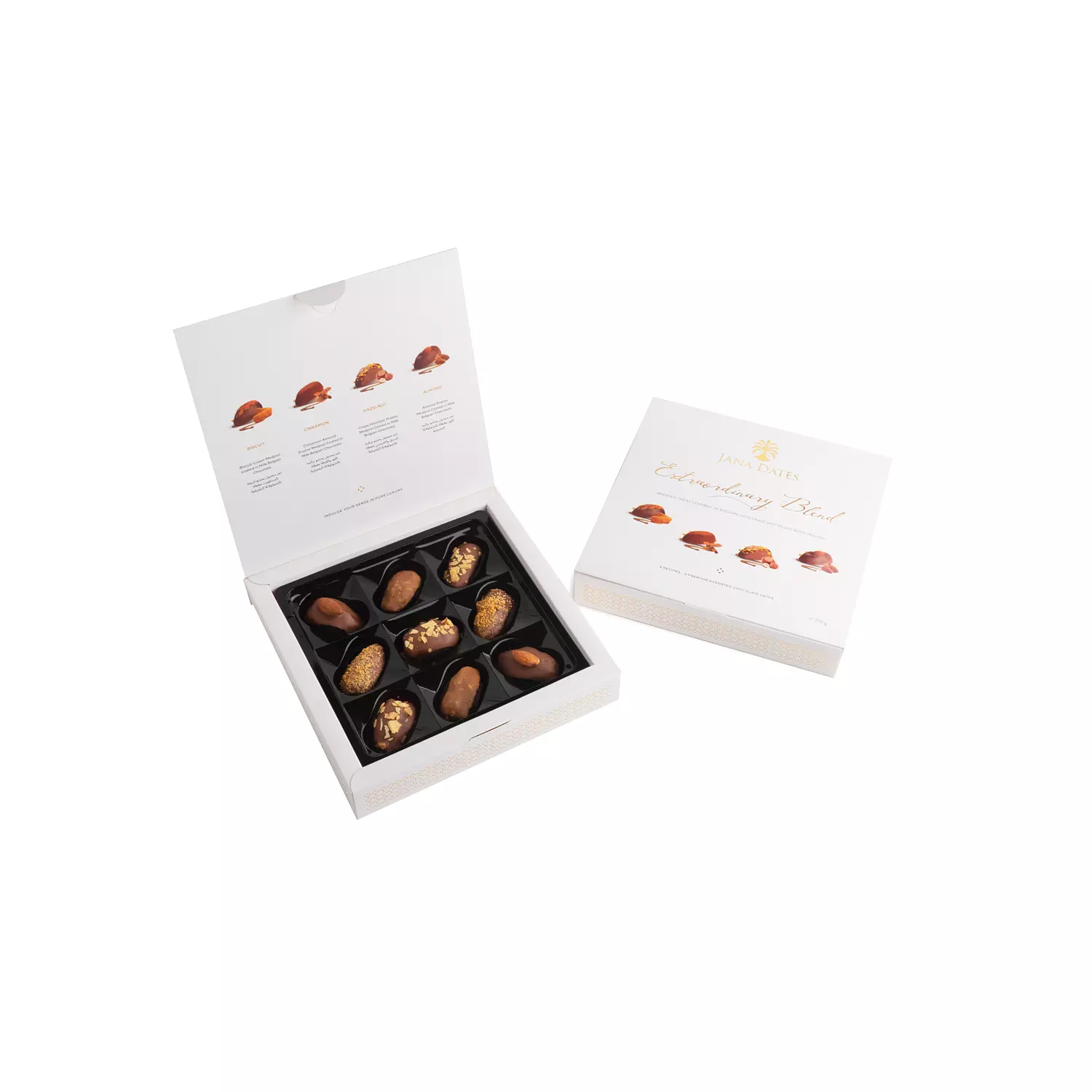 Belgium Chocolate Medjool Dates Box 250g 2